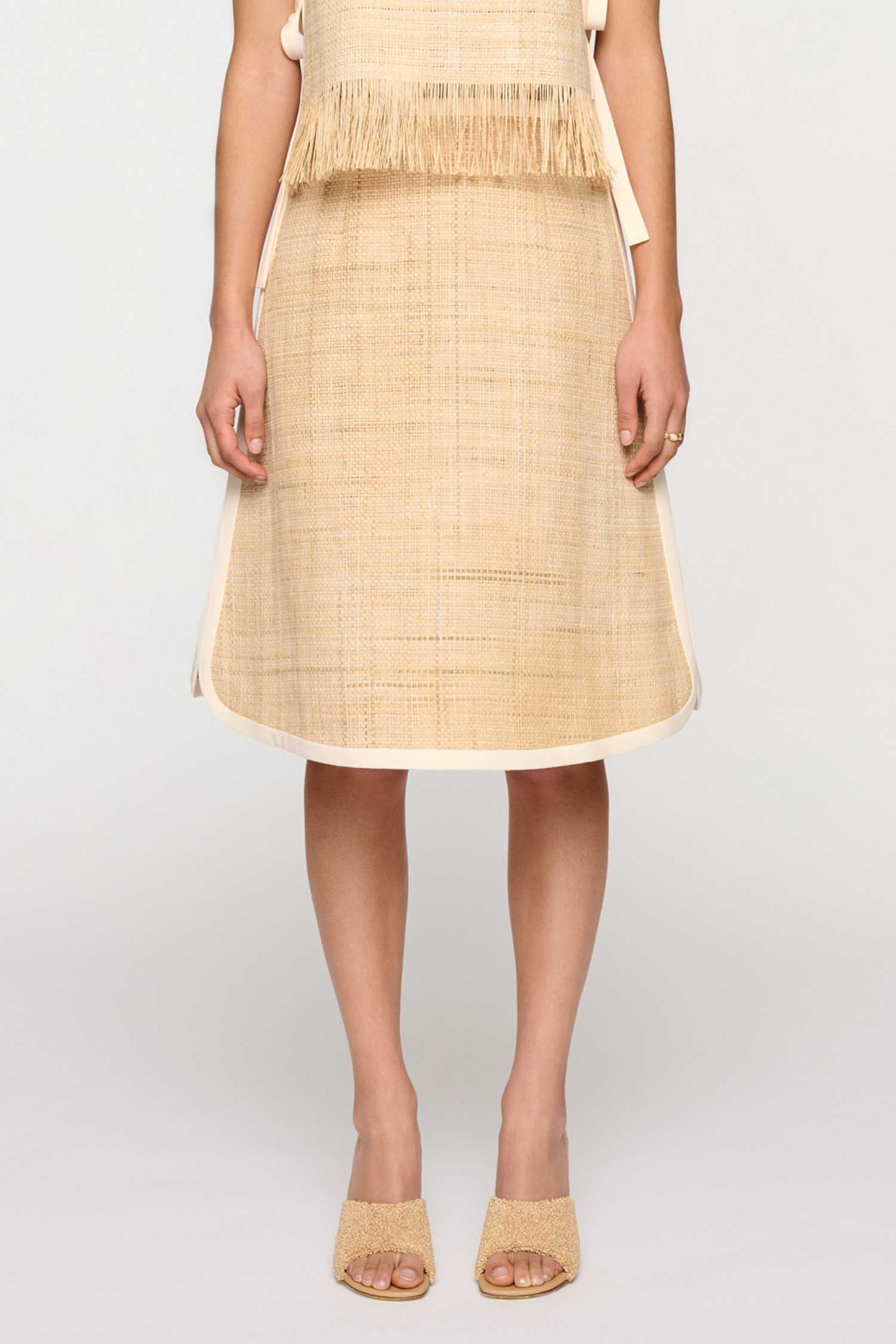 EDIE RAFFIA SKIRT