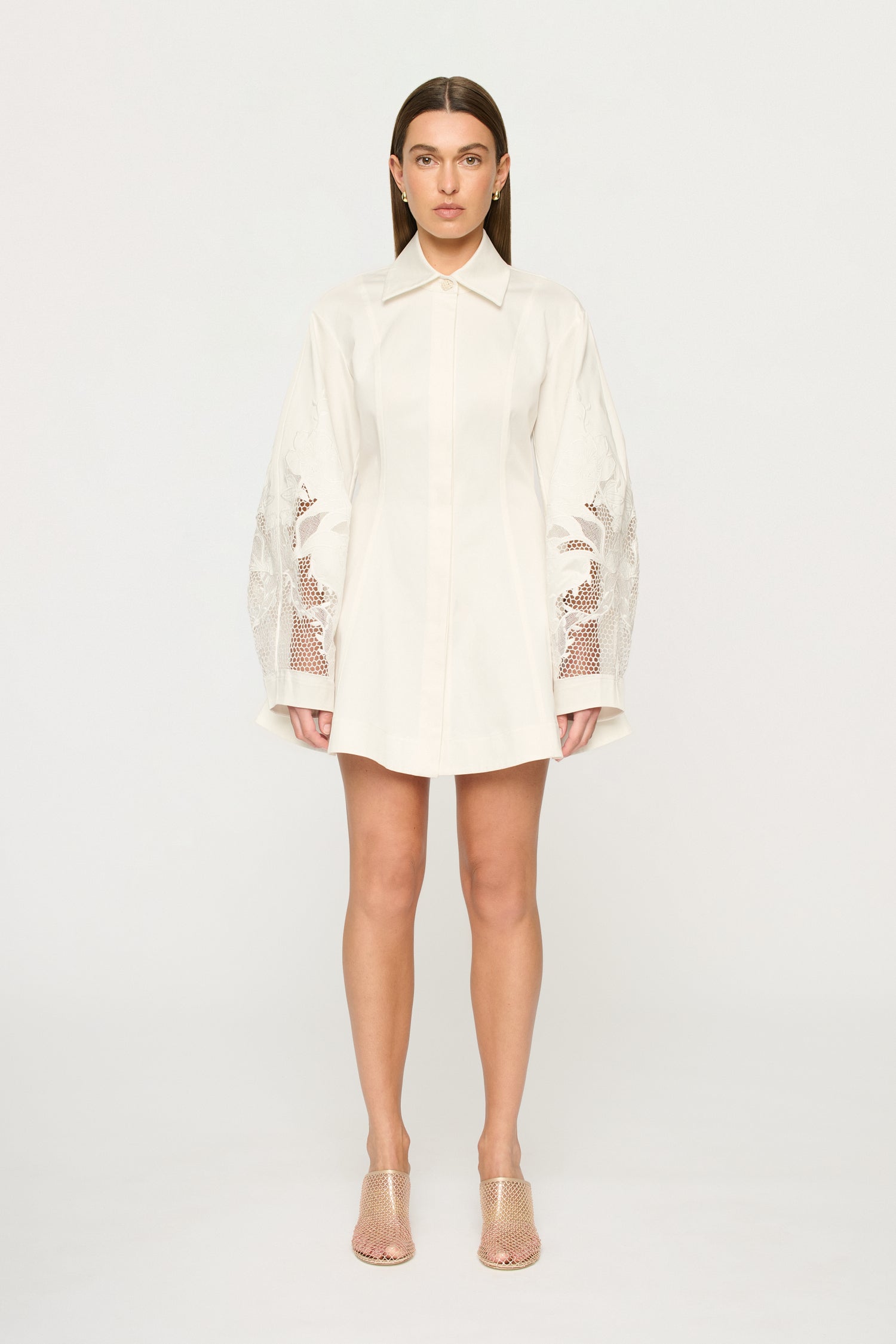 indra mini dress Indra Mini Dress | Off White | Cotton Mini Dress