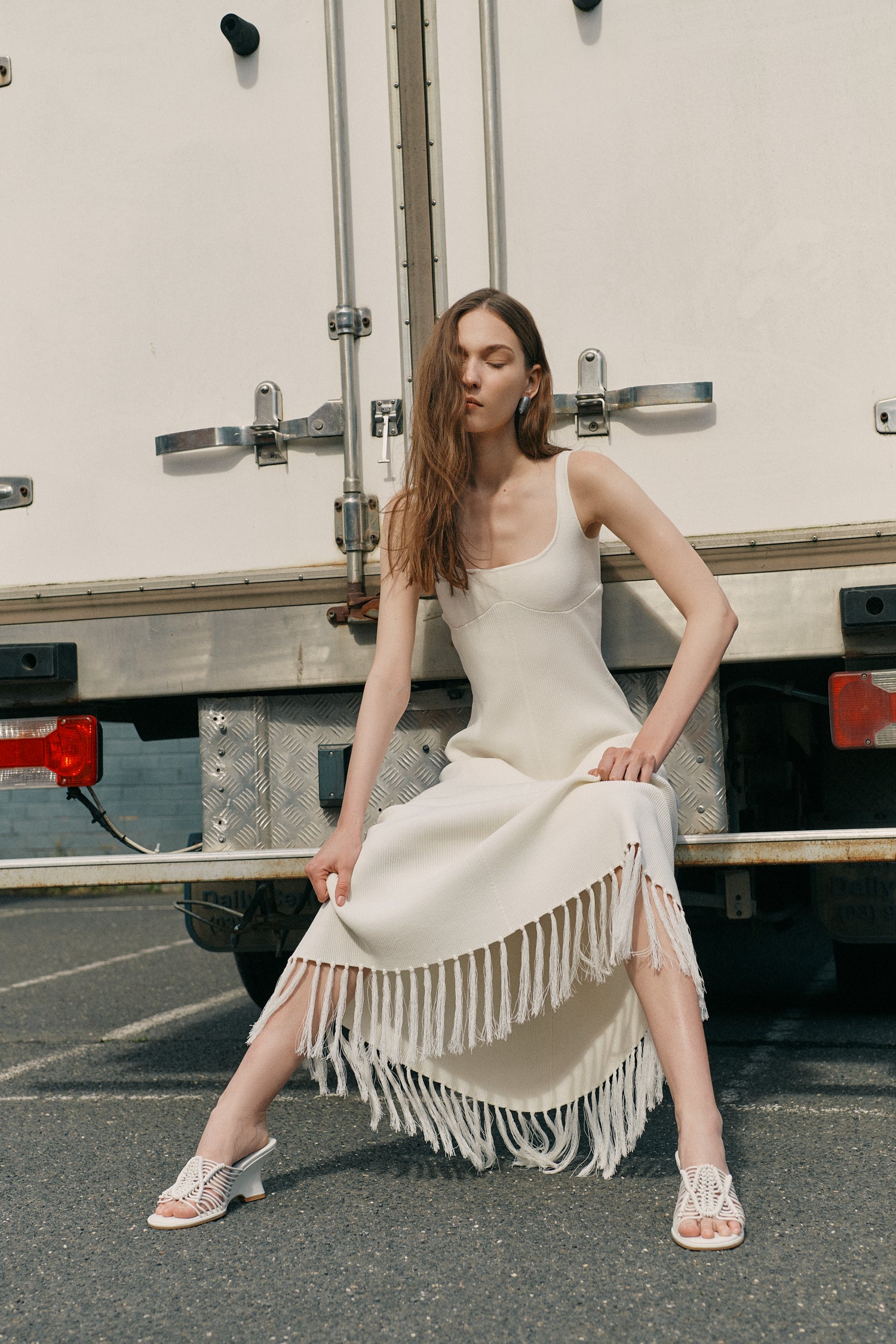 SILAS FRINGE KNIT DRESS