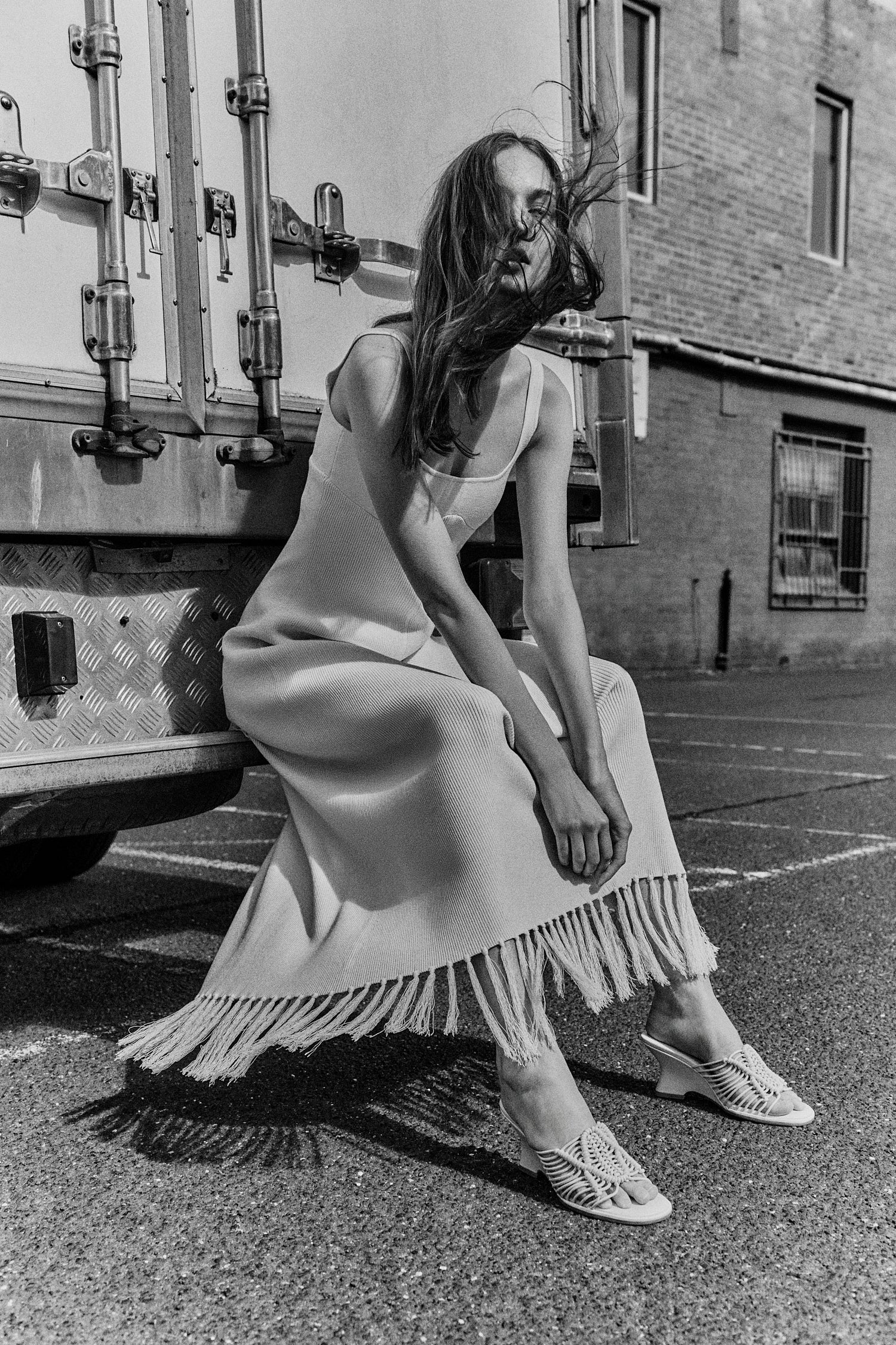 SILAS FRINGE KNIT DRESS