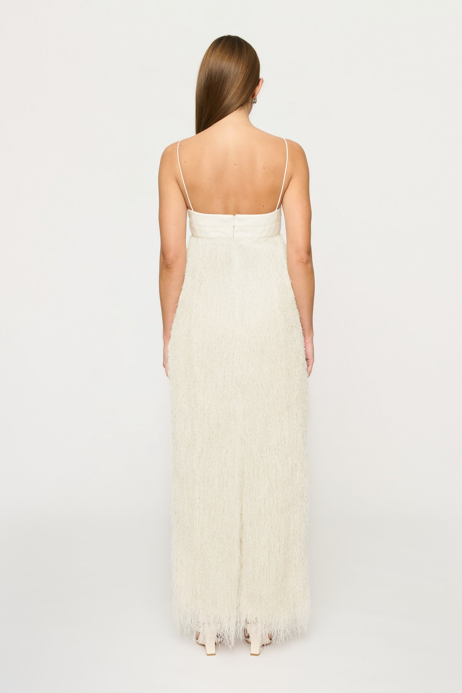 SELENE FRINGE LONGLINE DRESS