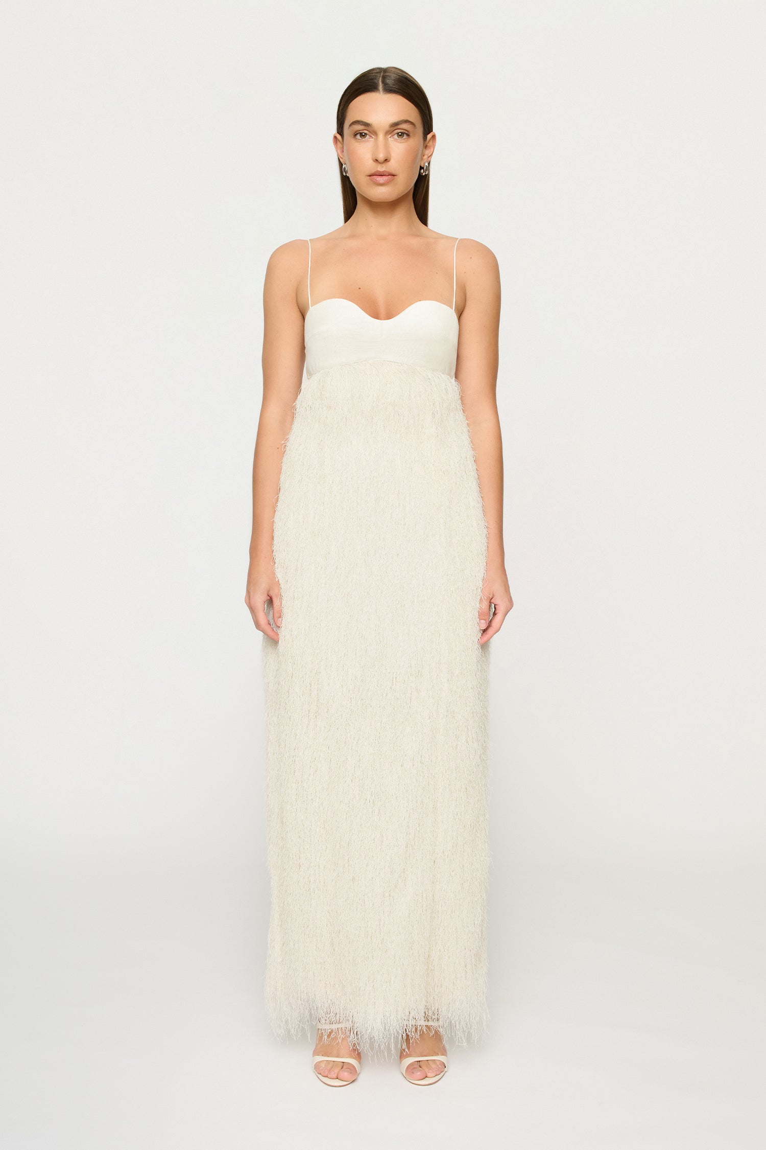 SELENE FRINGE LONGLINE DRESS