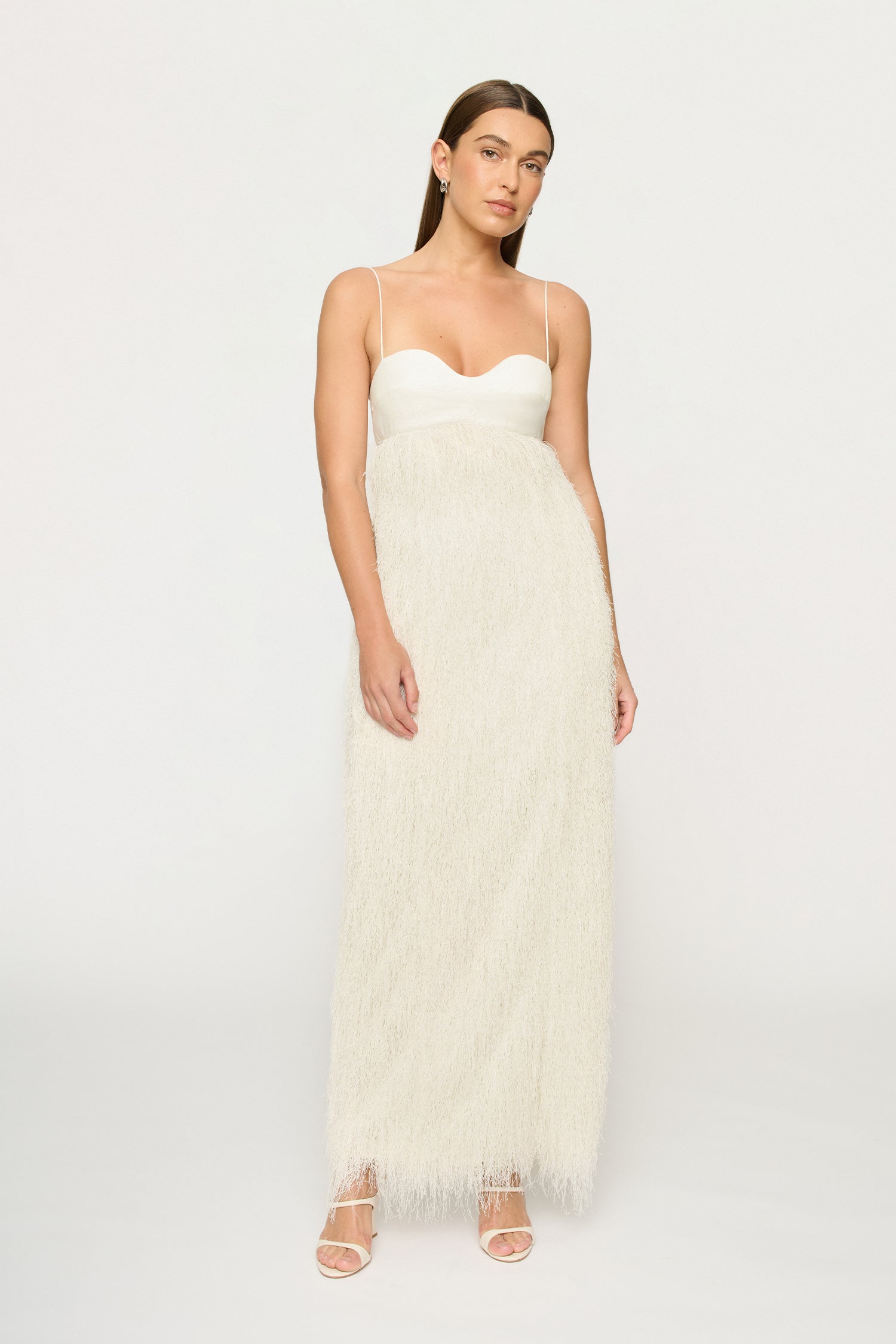 SELENE FRINGE LONGLINE DRESS