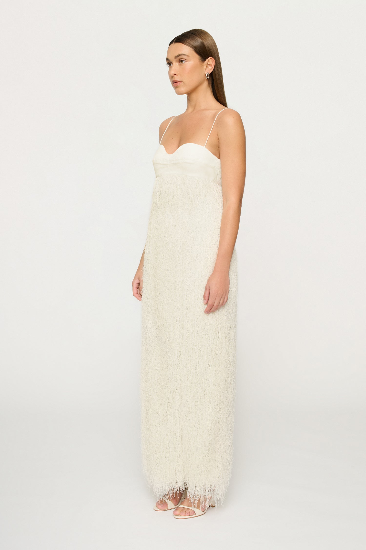 SELENE FRINGE LONGLINE DRESS