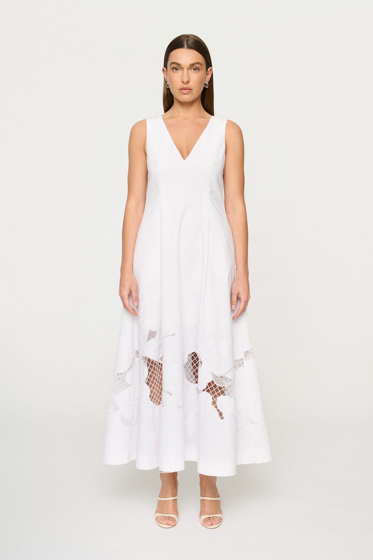 Elena Dress - Whisper White