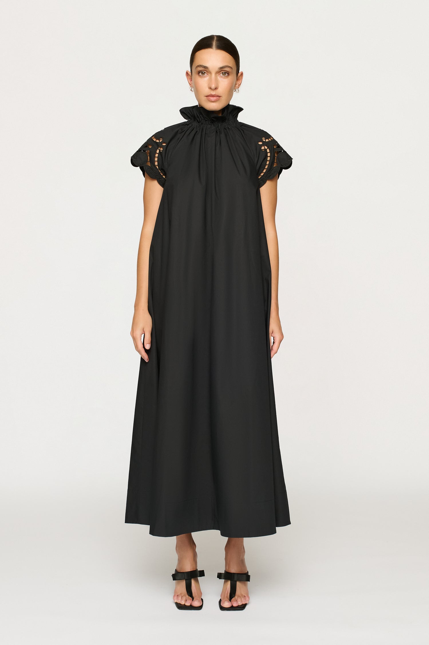 AMARETTI REVERSIBLE DRESS | Black | COTTON