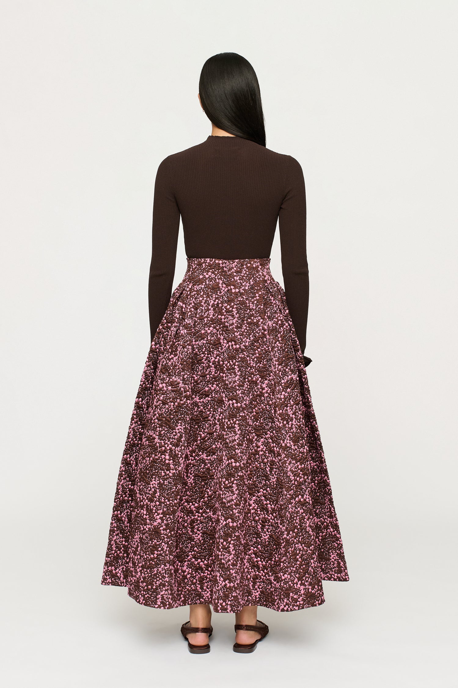 SYLVIE JACQUARD SKIRT