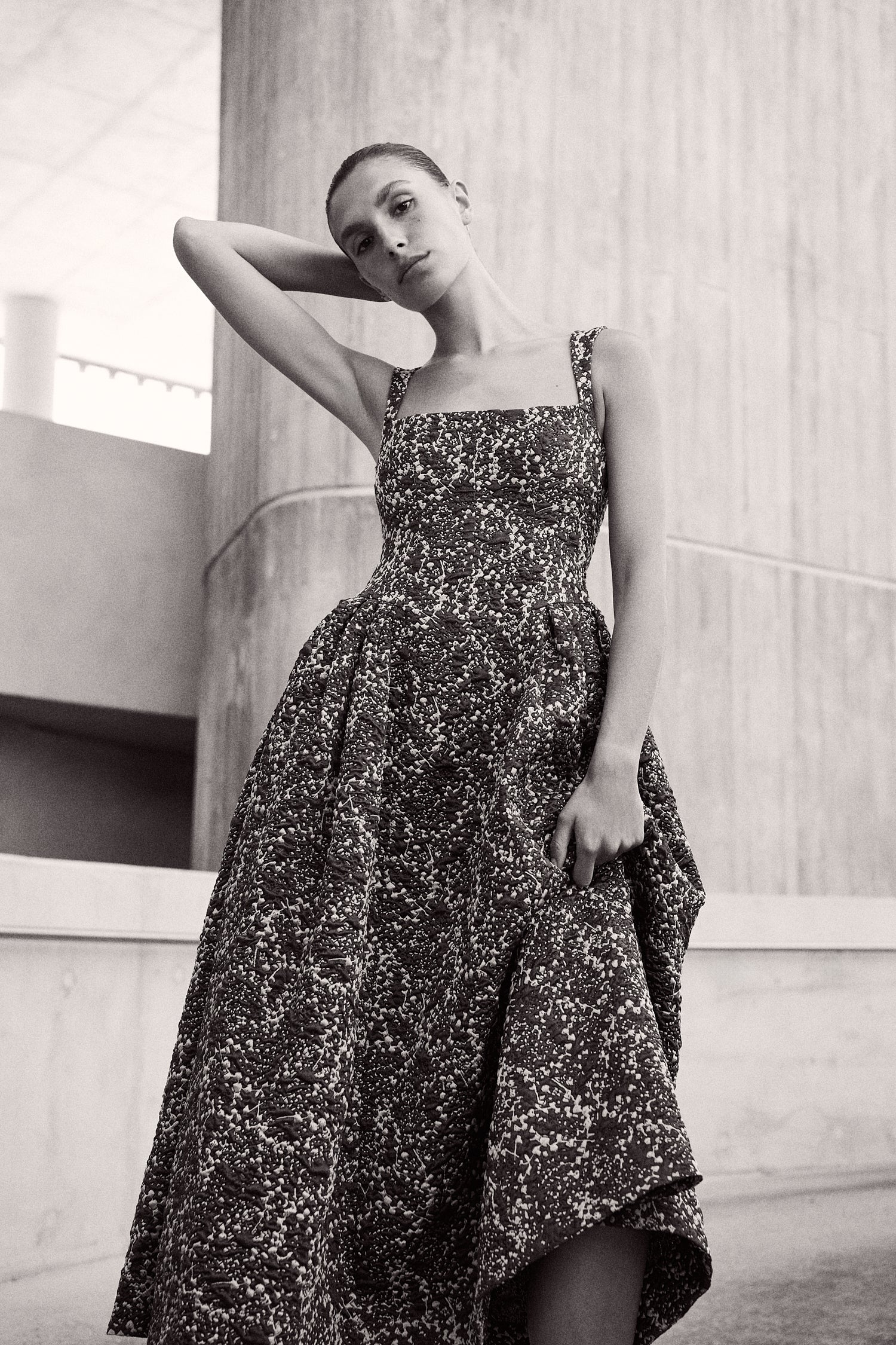 SYLVIE JACQUARD DRESS
