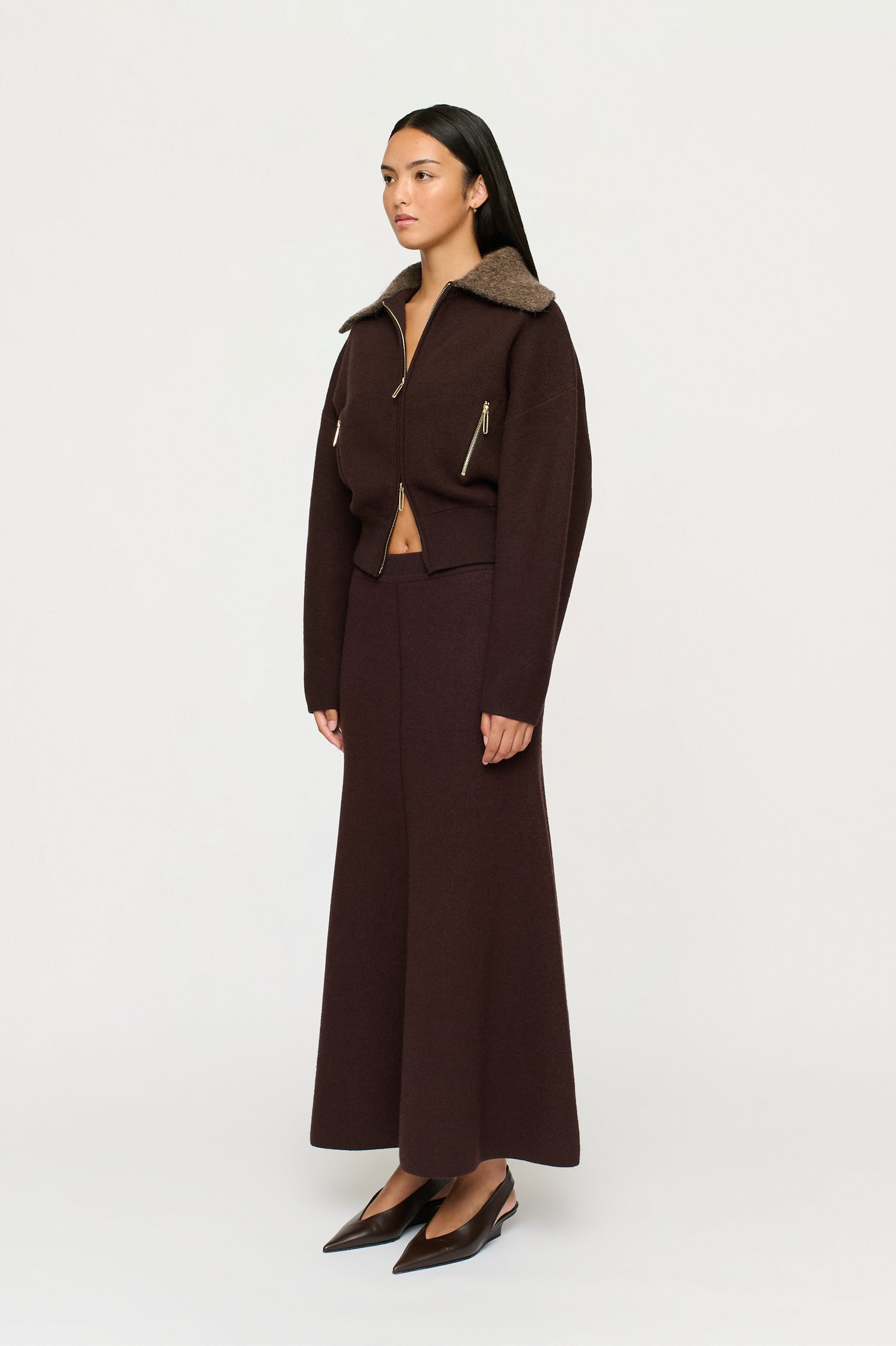 DAKOTA BOILED WOOL BOMBER