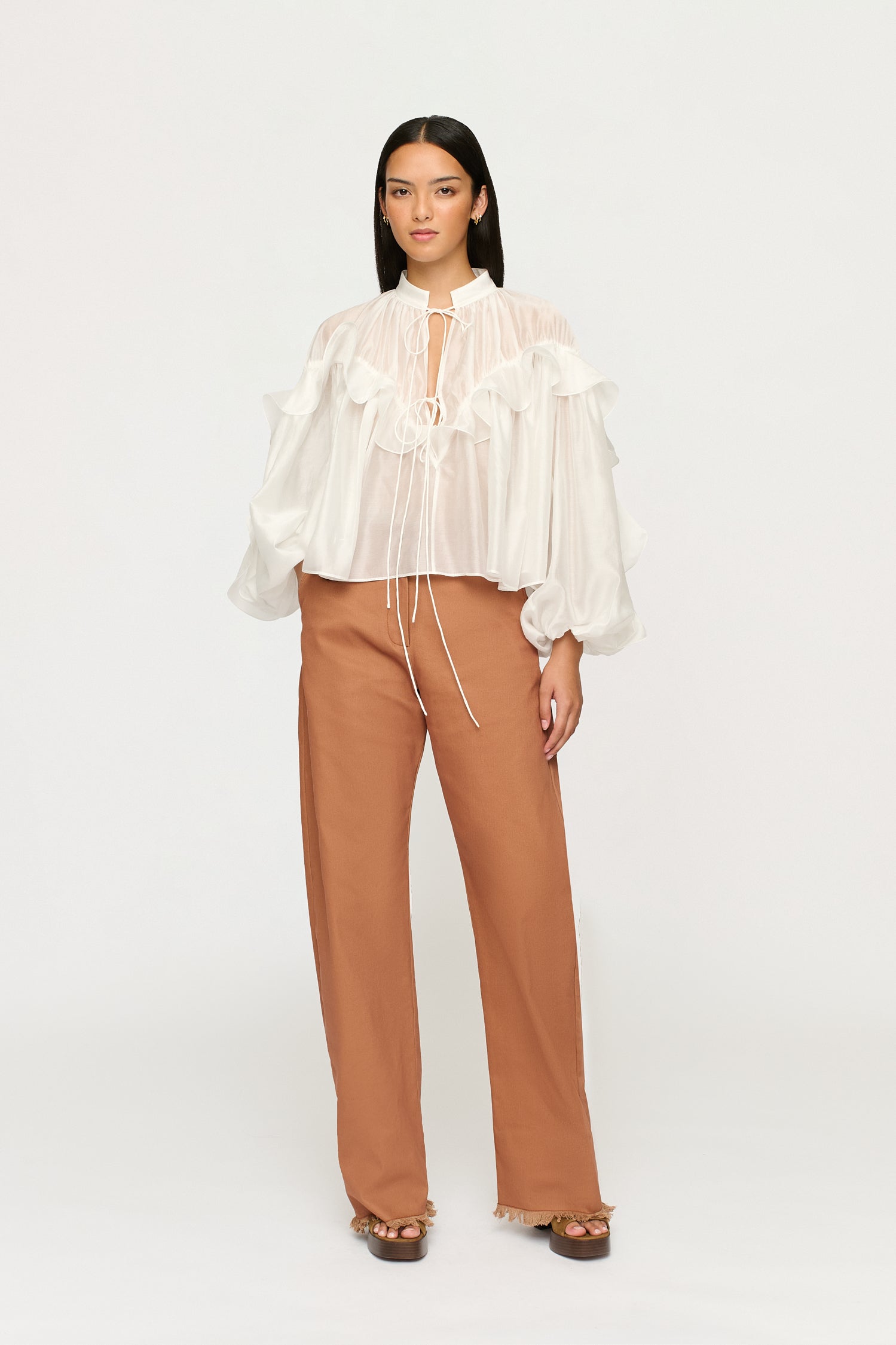APRILE FLOUNCE SHIRT