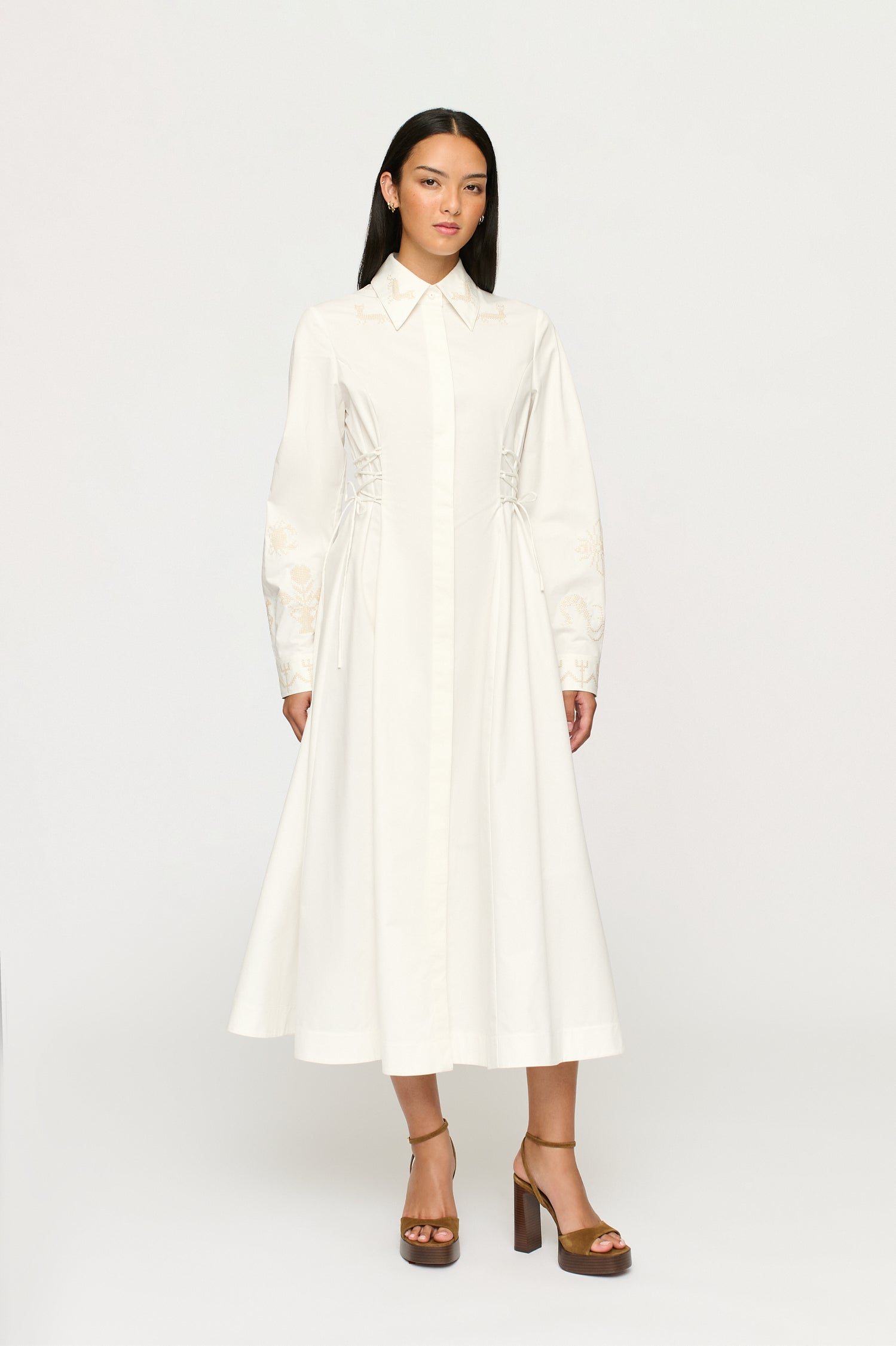 JOSEPHINE MIDI SHIRT DRESS