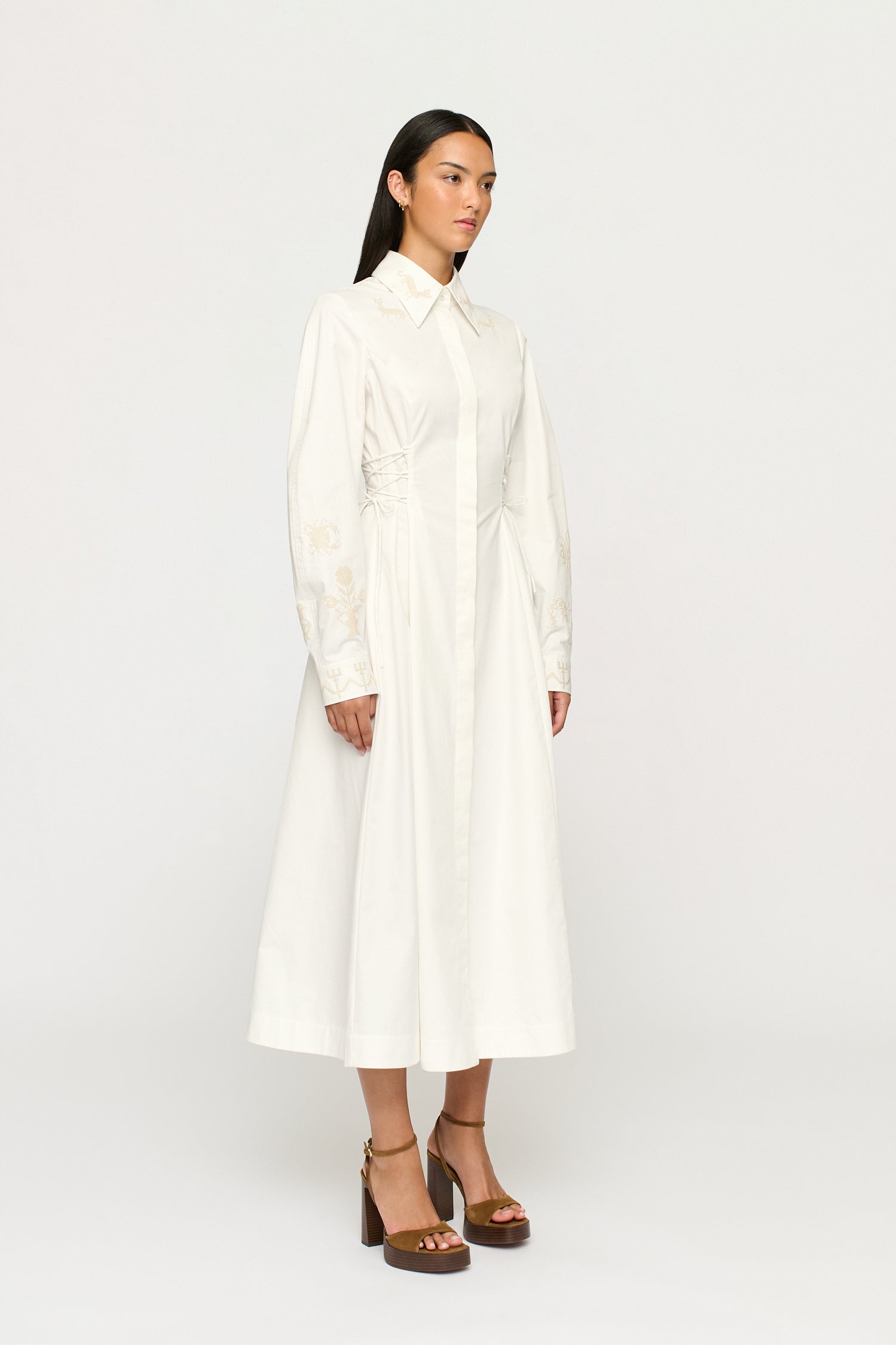 JOSEPHINE MIDI SHIRT DRESS