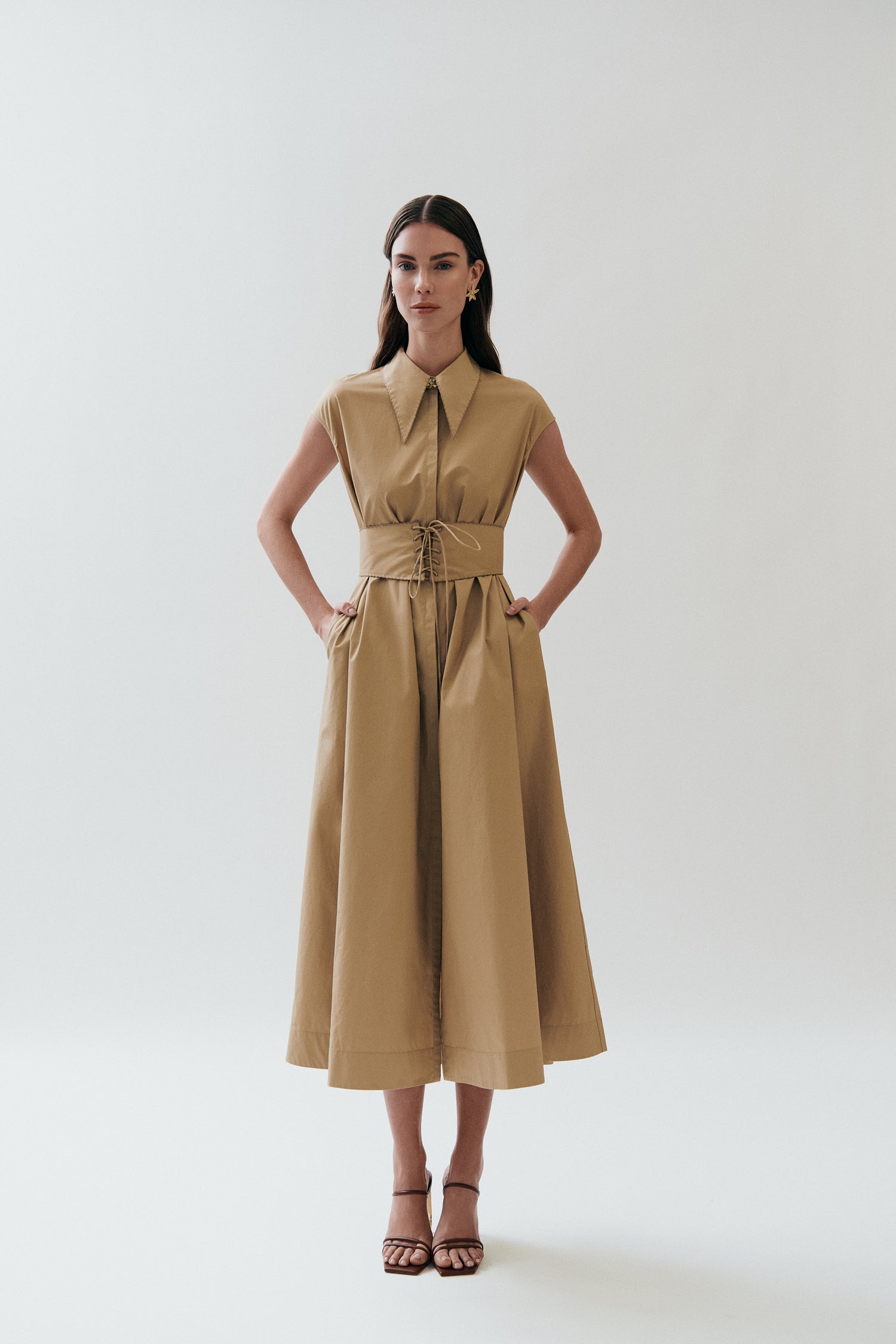 CALLISTA BELTED DRESS