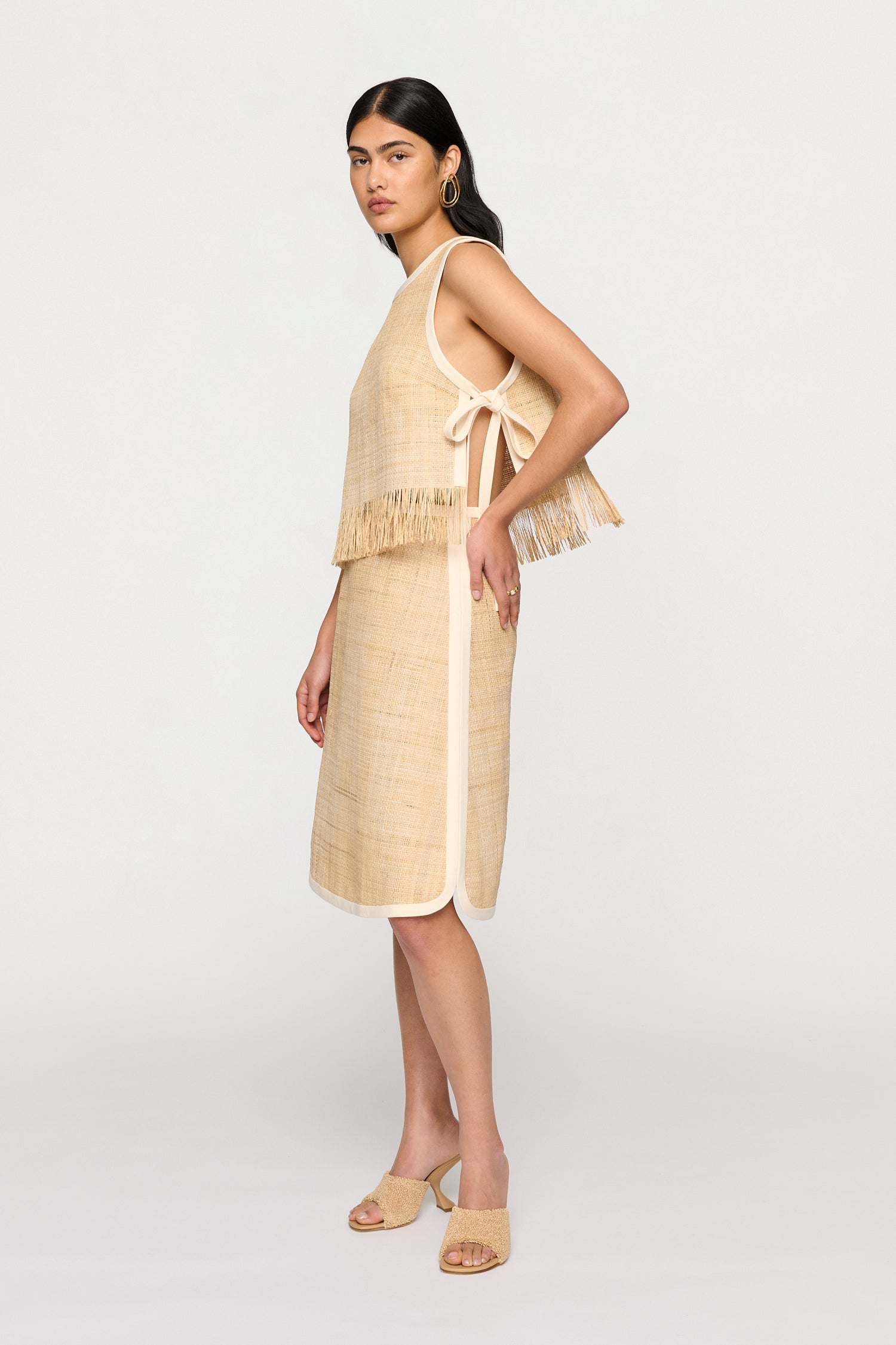 EDIE RAFFIA SKIRT