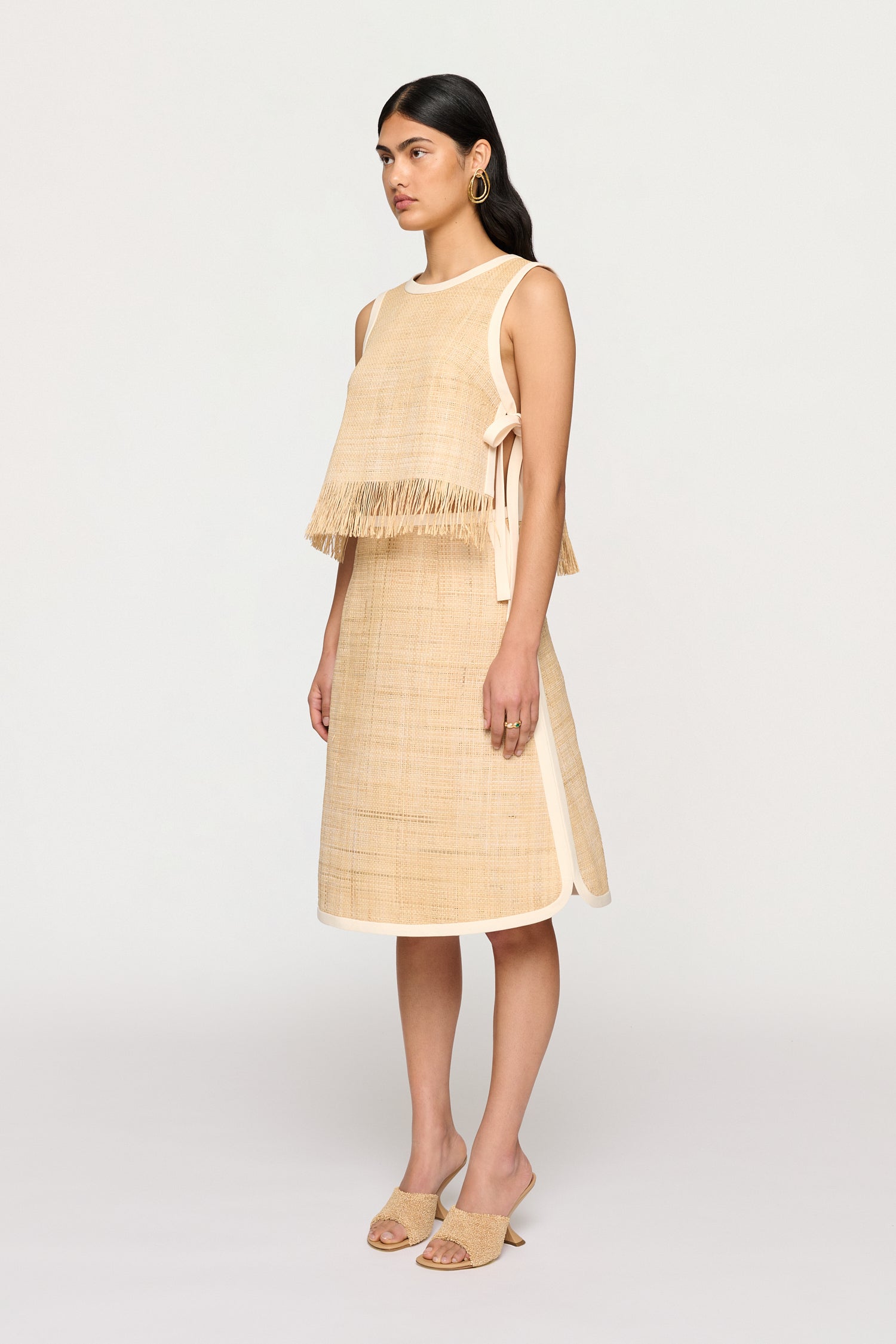 EDIE RAFFIA SKIRT