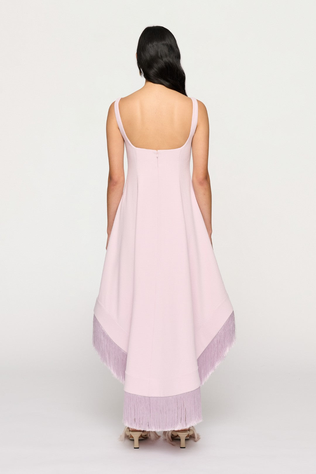 EMINE FRINGE HEM DRESS