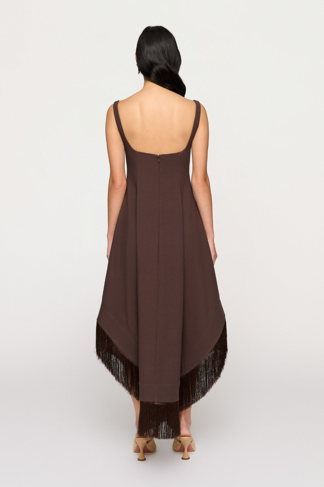 EMINE FRINGE HEM DRESS