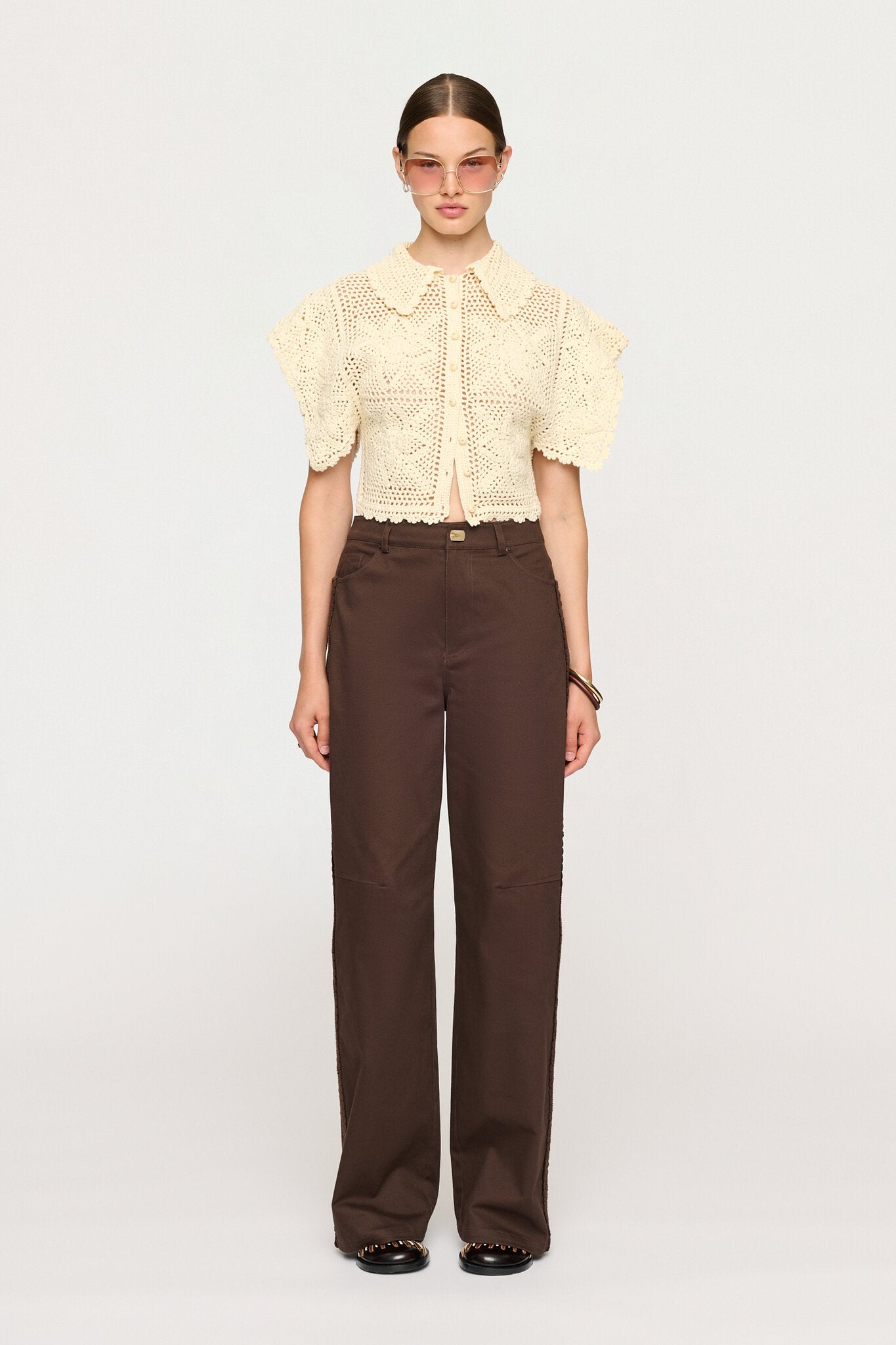 CLEO HAND CROCHET SHIRT