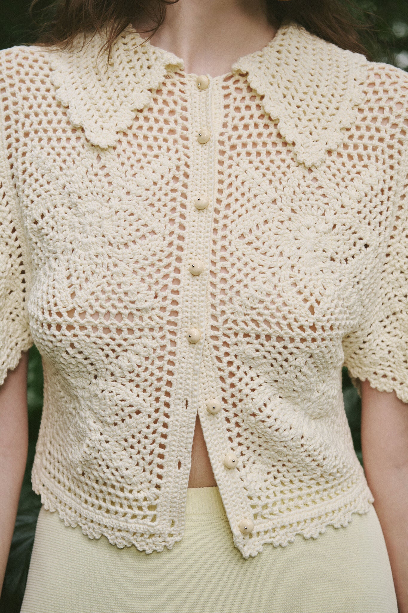CLEO HAND CROCHET SHIRT
