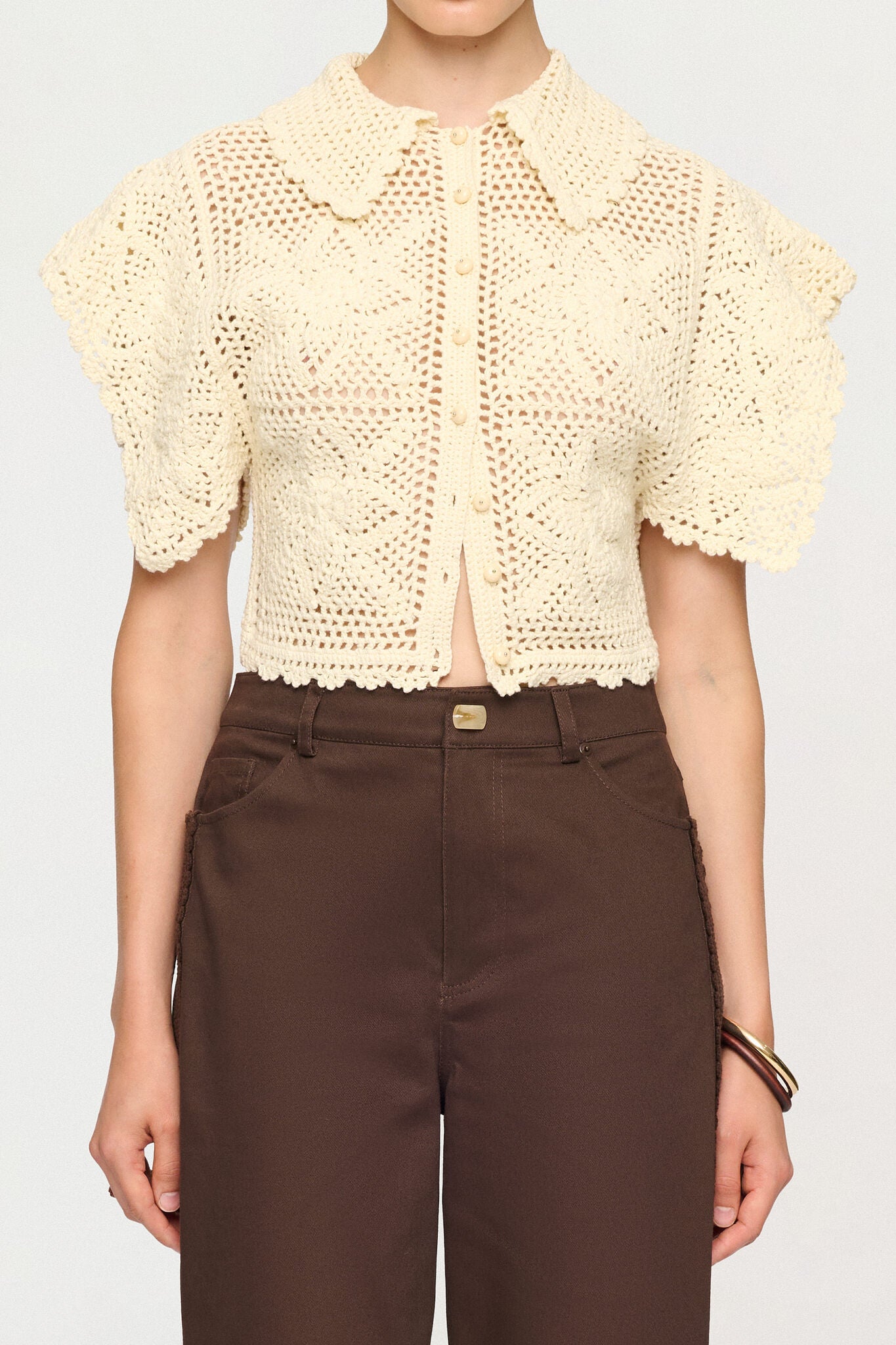 CLEO HAND CROCHET SHIRT