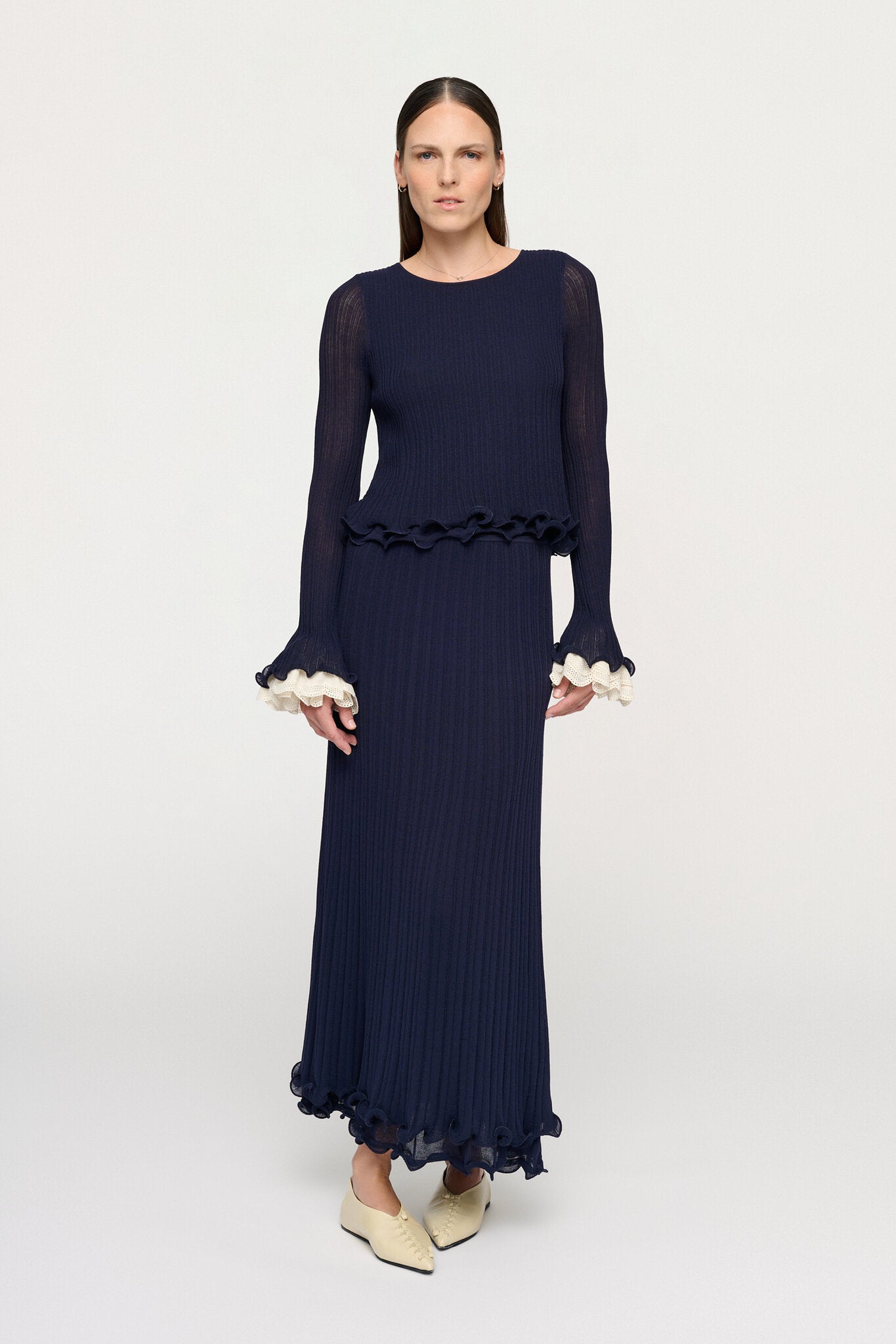 IMARA SPIRAL HEM SKIRT