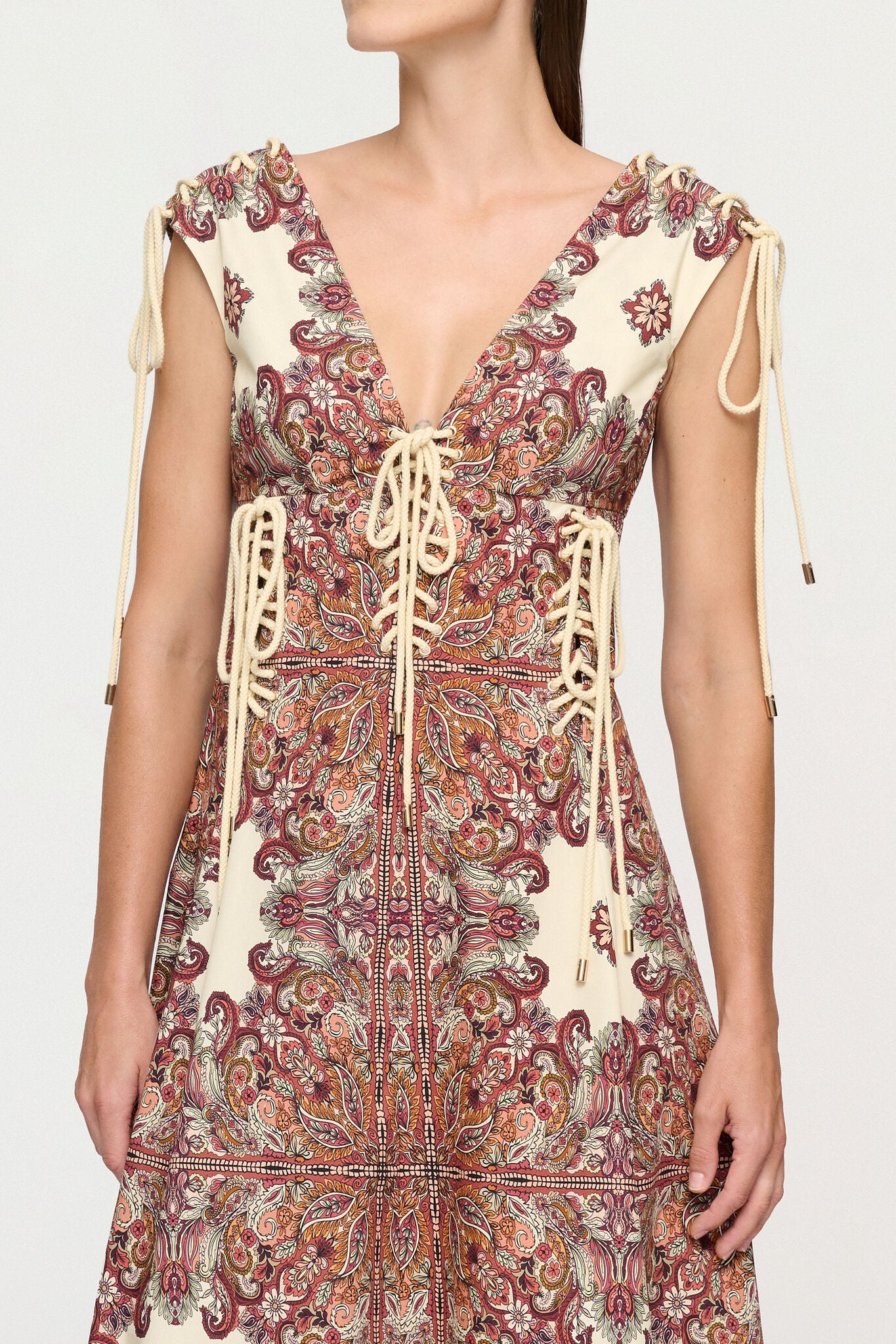 ESTELLE TIE MIDI DRESS
