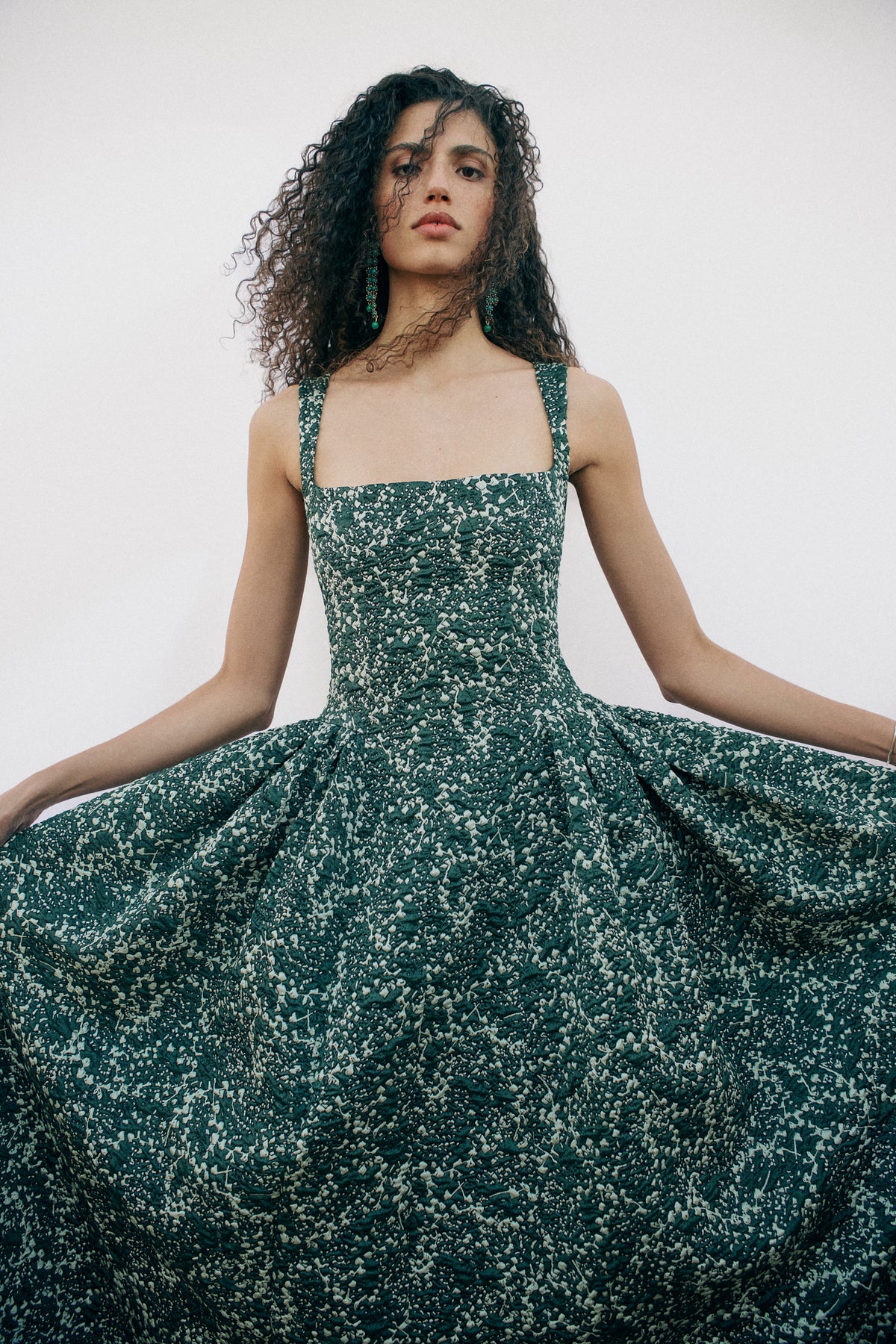 Sylvie Jacquard Midi Dress