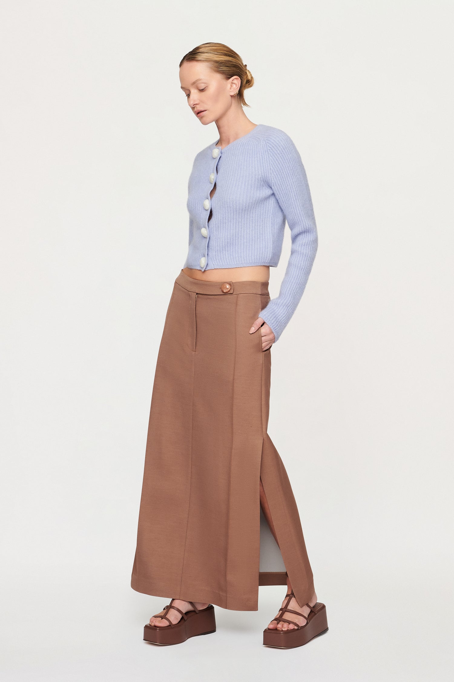 KINGSTON PINTUCK SKIRT