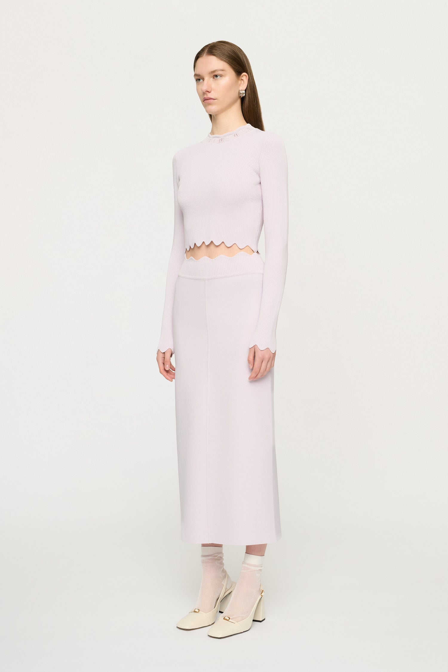 BLANCA SCALLOPED KNIT