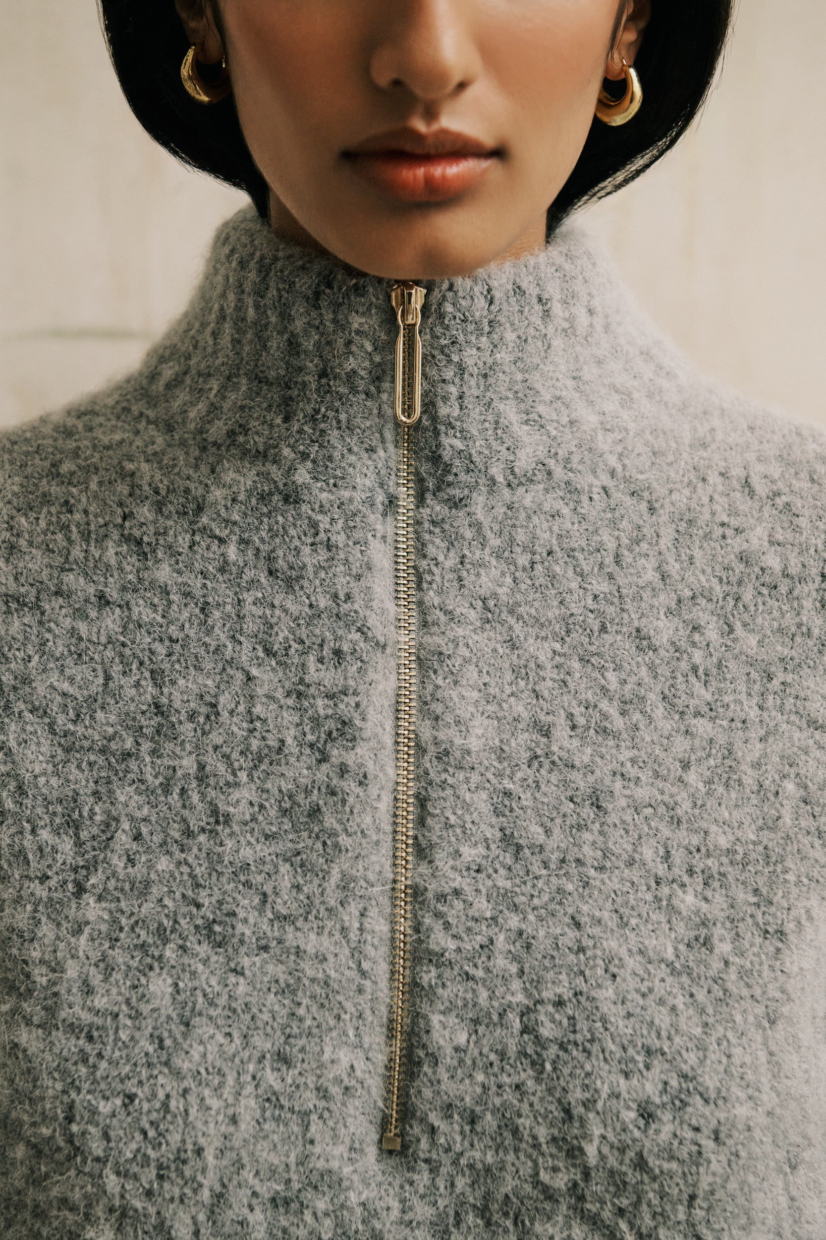 BOYD BOUCLE HALF ZIP