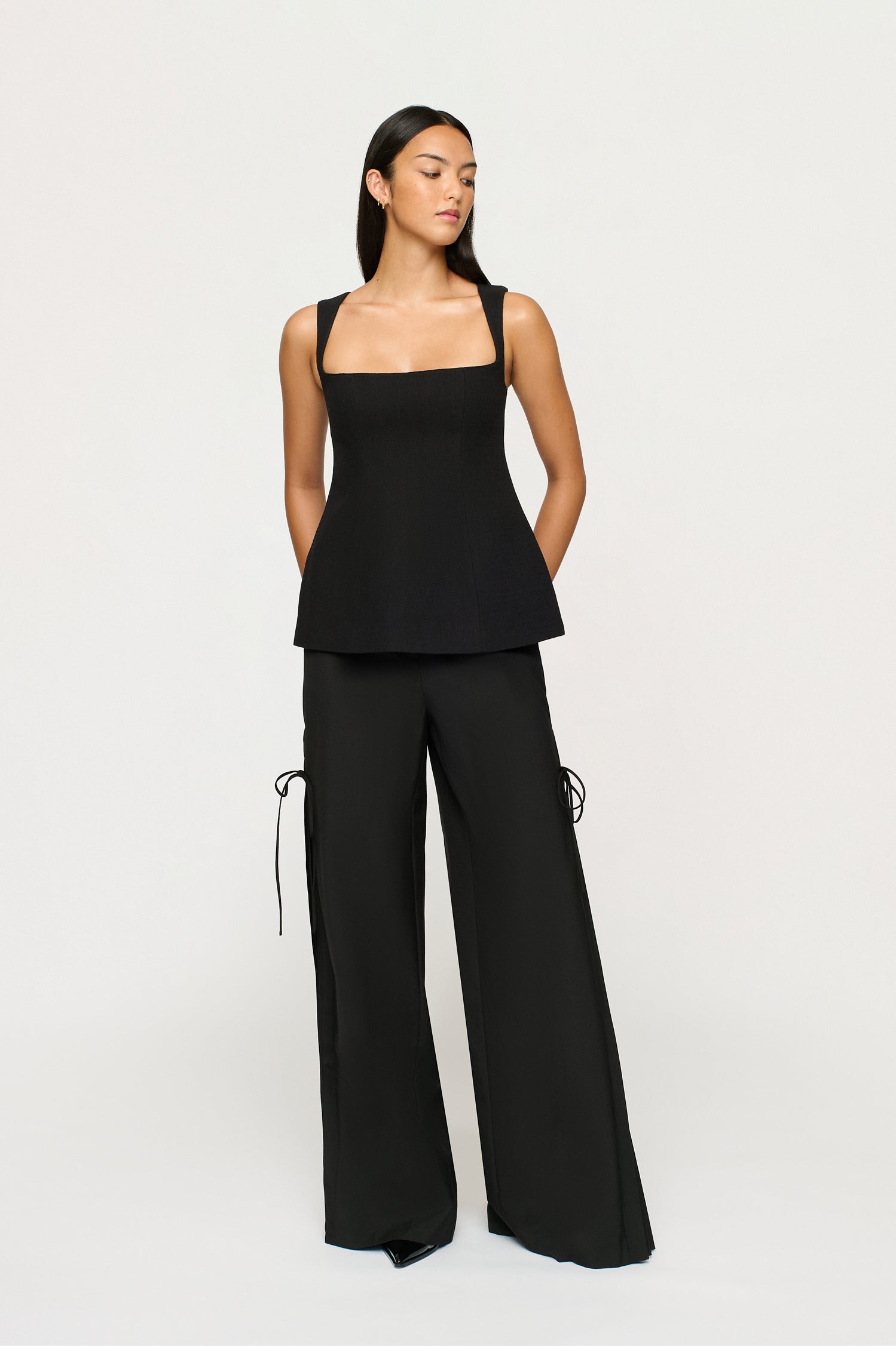 CARLOS SIDE TIE TROUSER