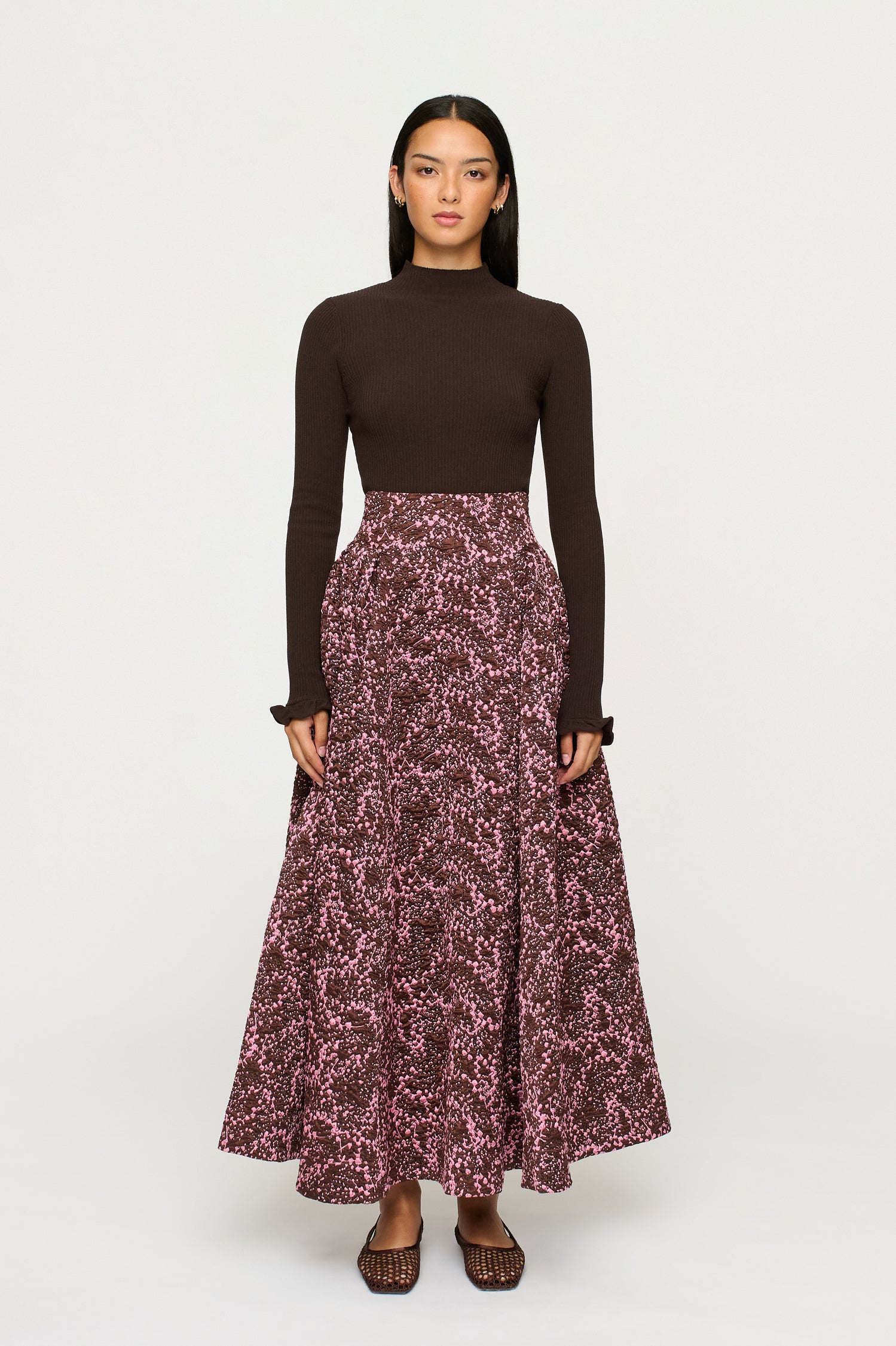 SYLVIE JACQUARD SKIRT