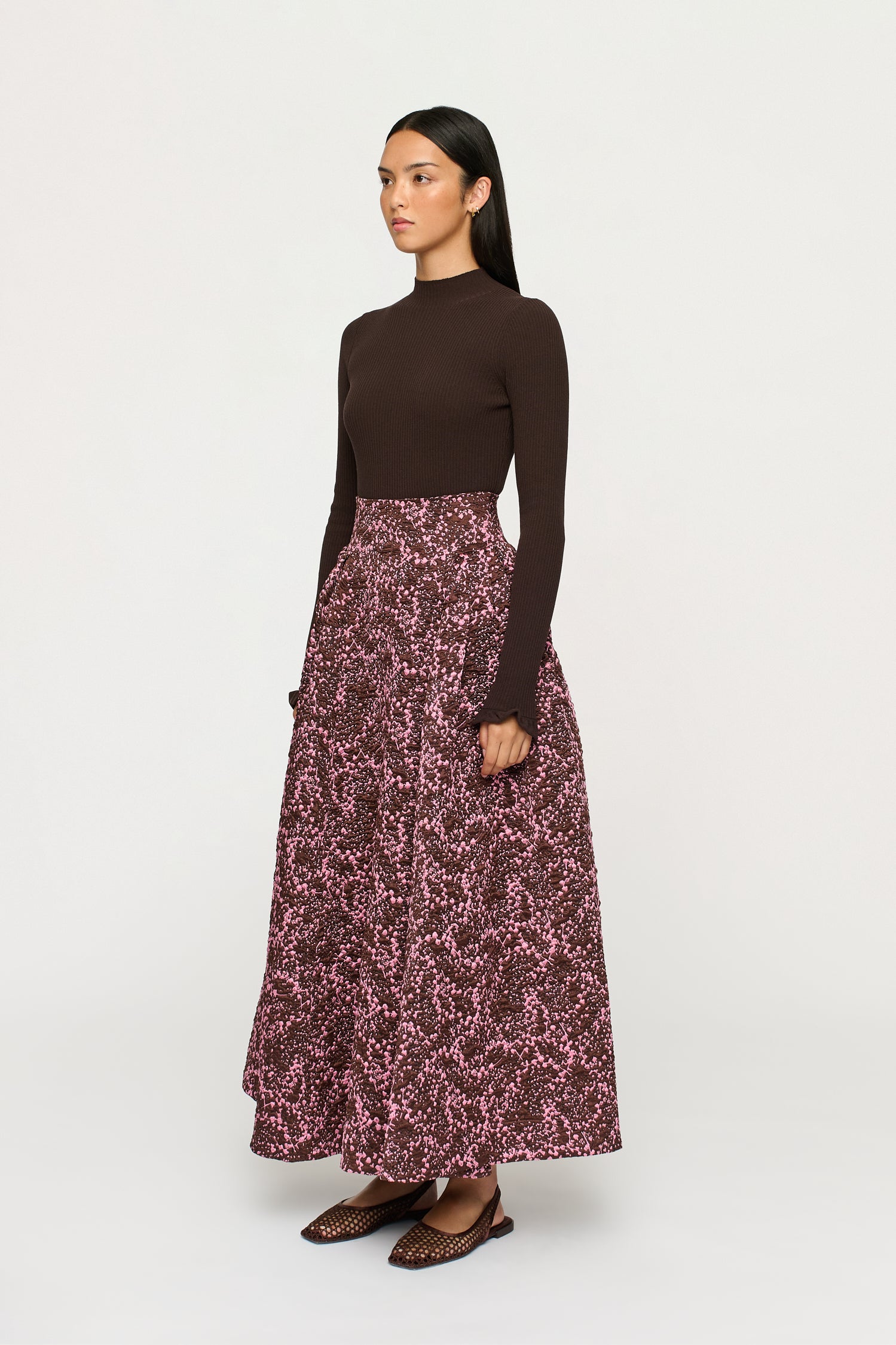SYLVIE JACQUARD SKIRT