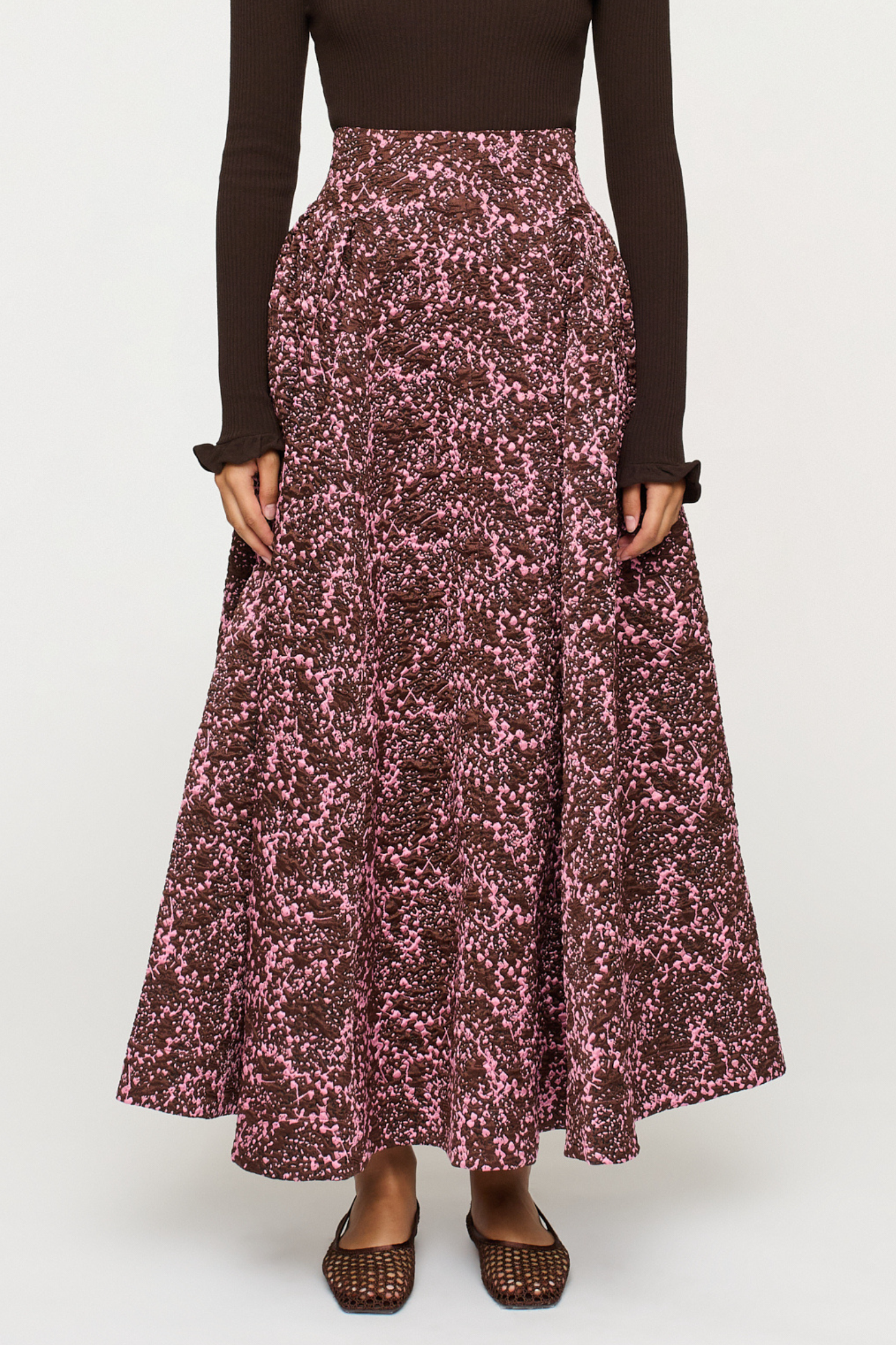 SYLVIE JACQUARD SKIRT