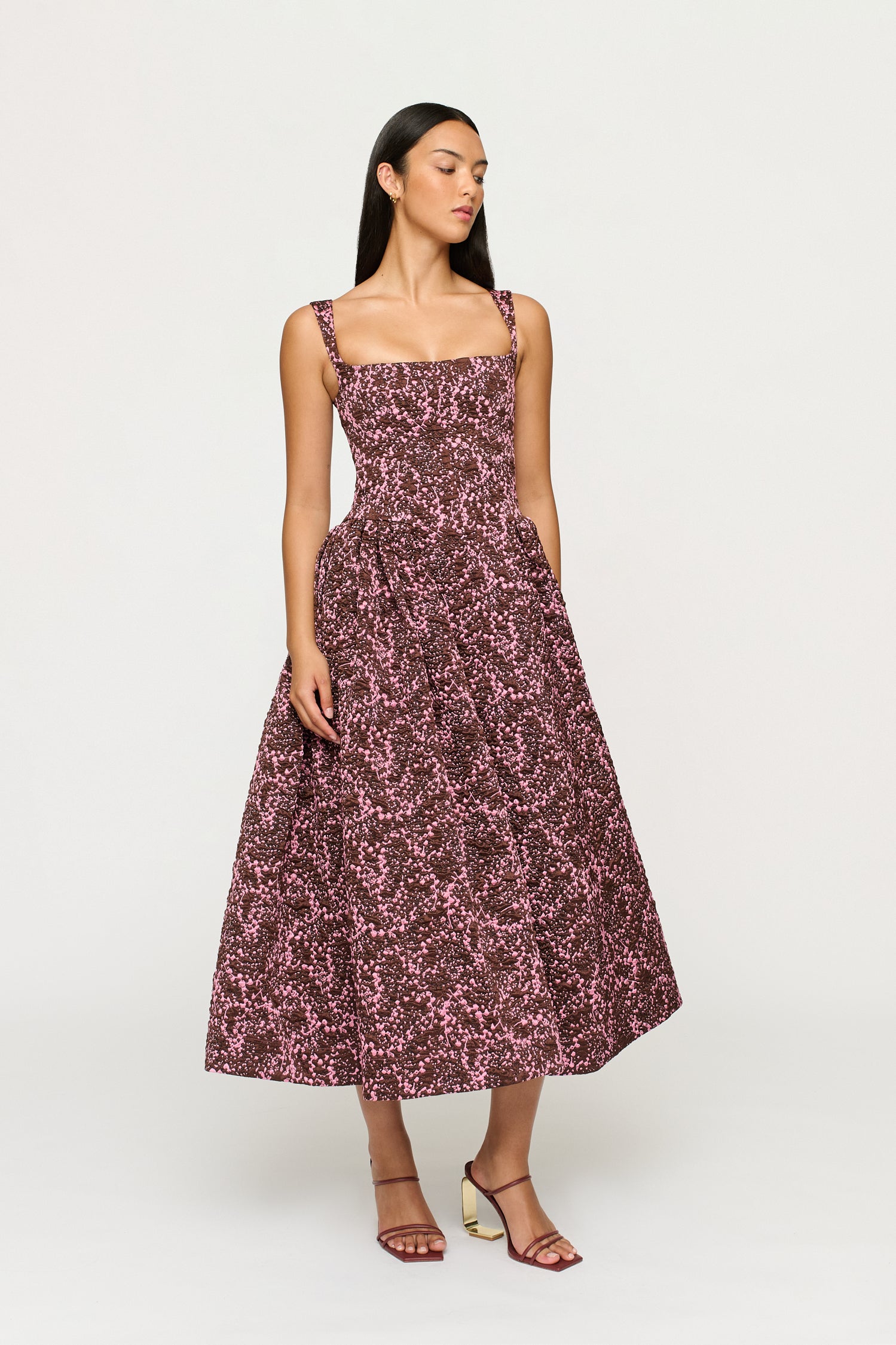 SYLVIE JACQUARD DRESS