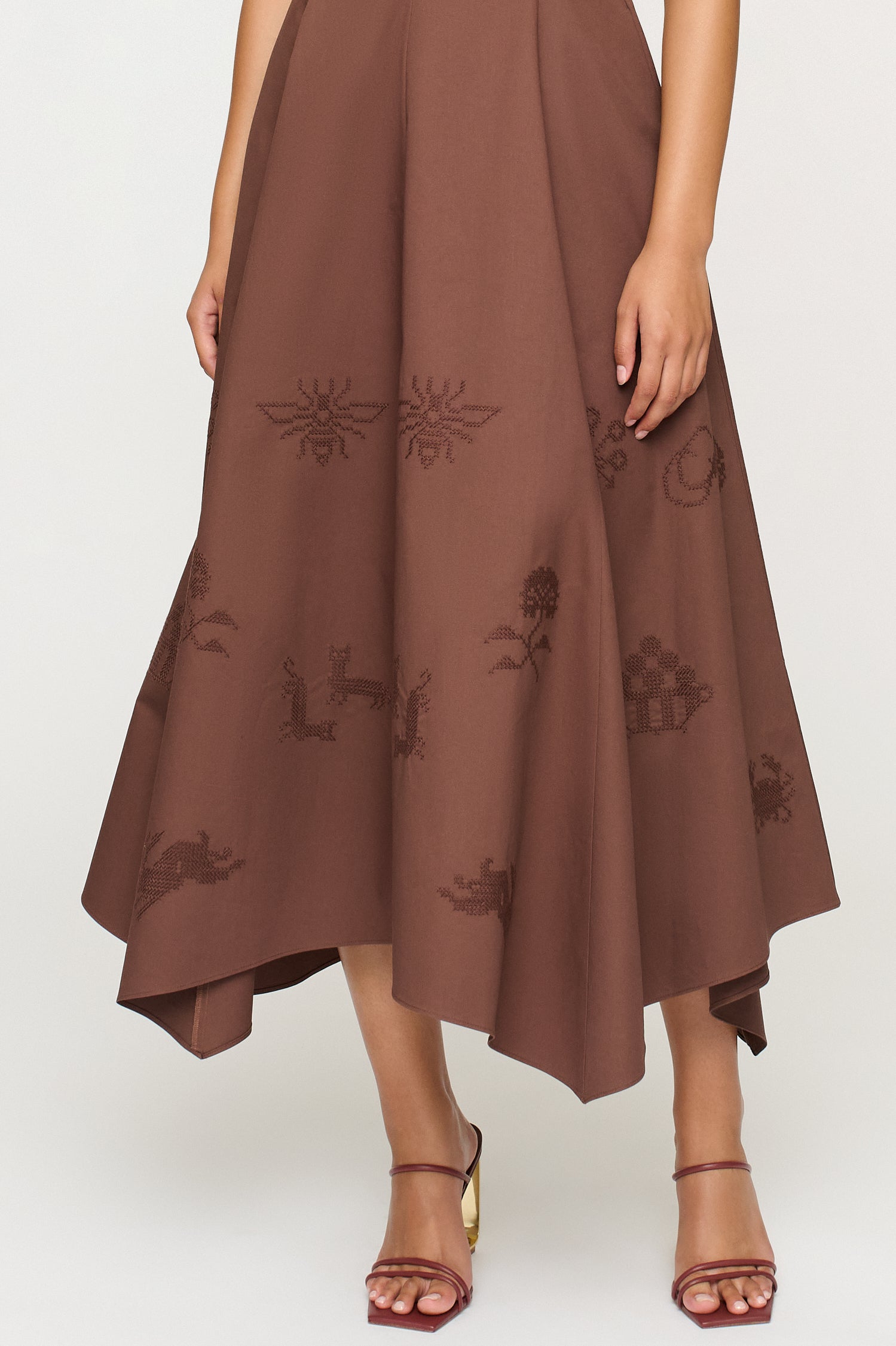 JACQUELINE ASYM HEM DRESS