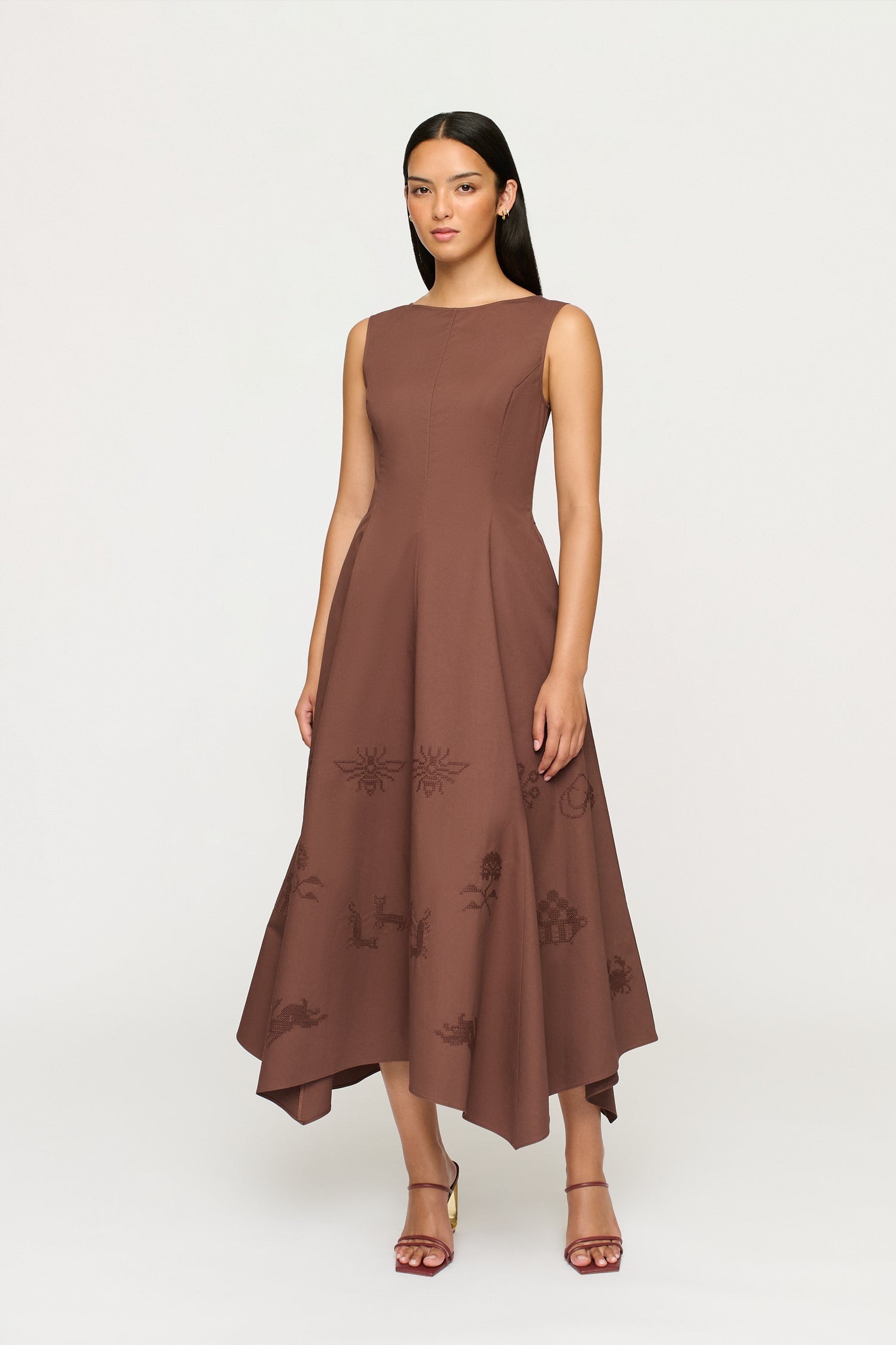 JACQUELINE ASYM HEM DRESS