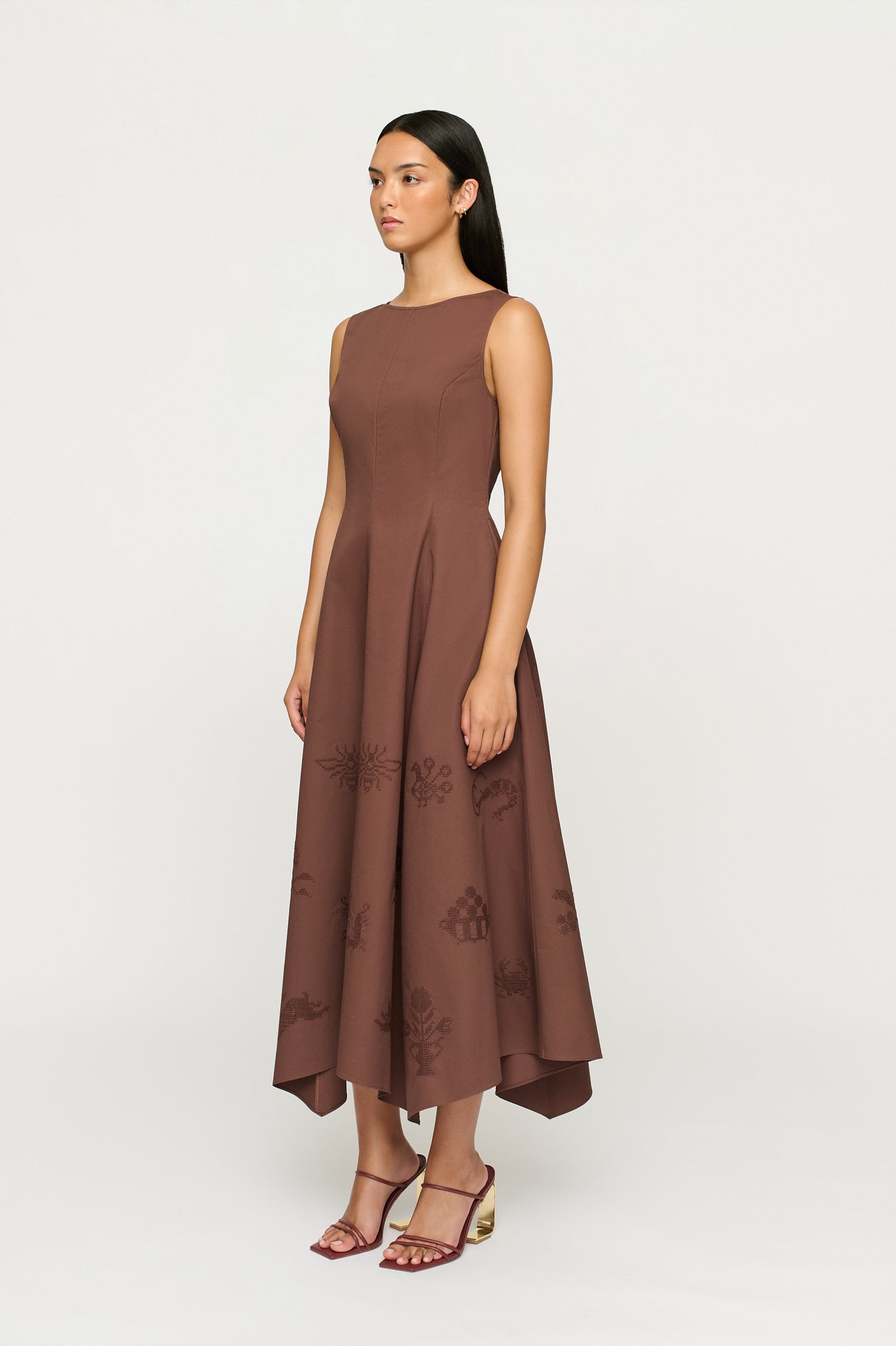 JACQUELINE ASYM HEM DRESS