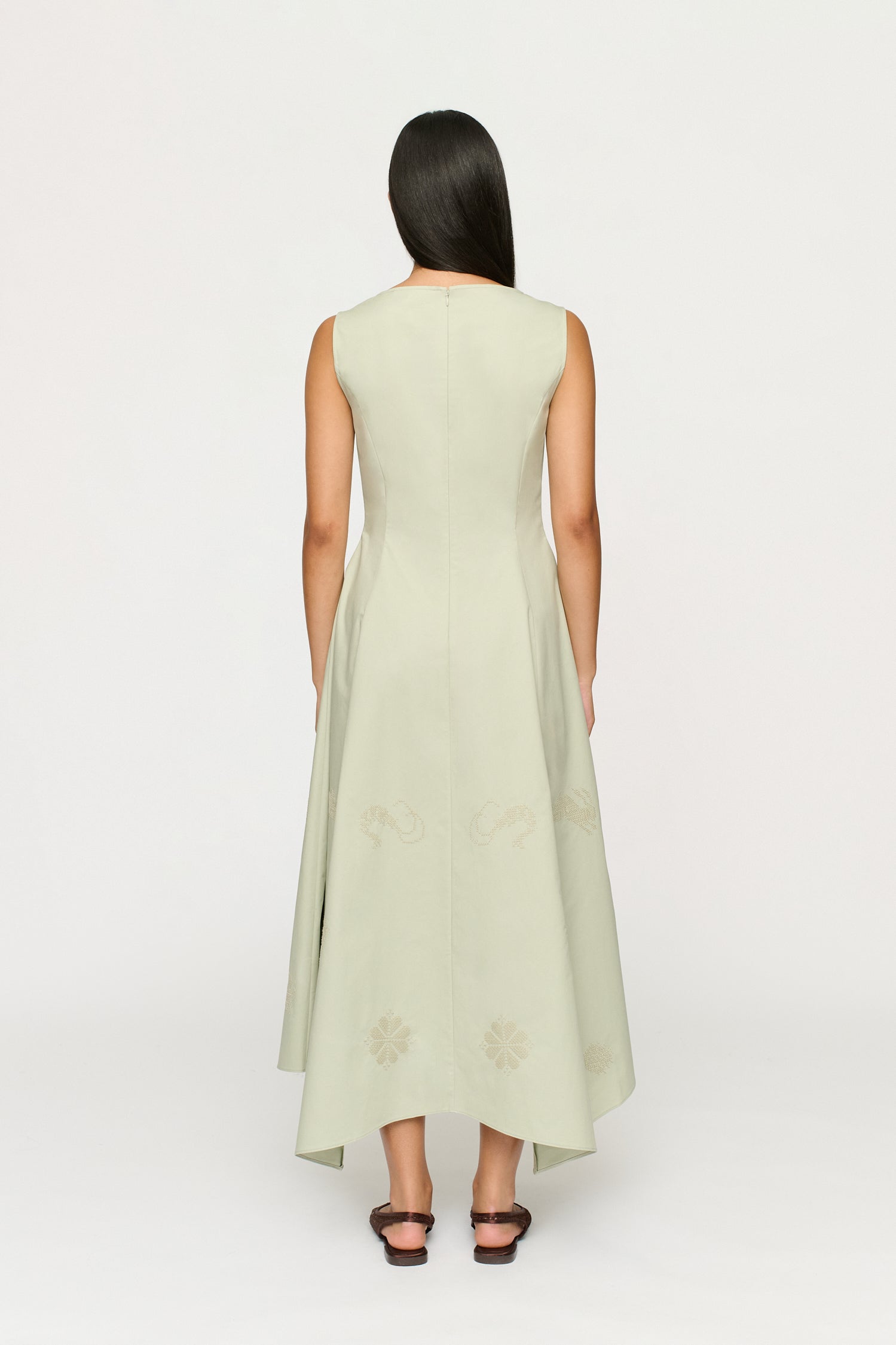 JACQUELINE ASYM HEM DRESS