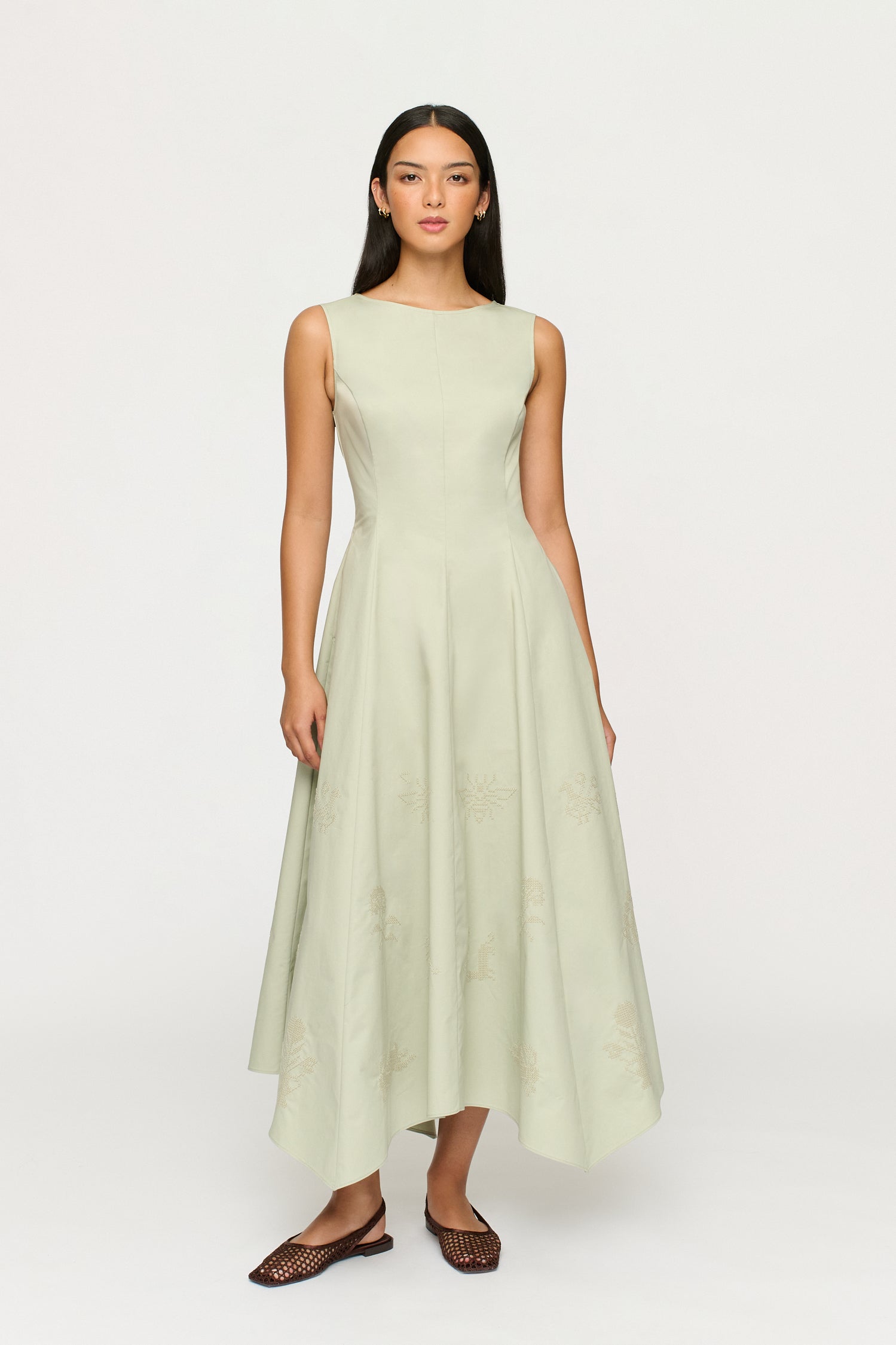 JACQUELINE ASYM HEM DRESS
