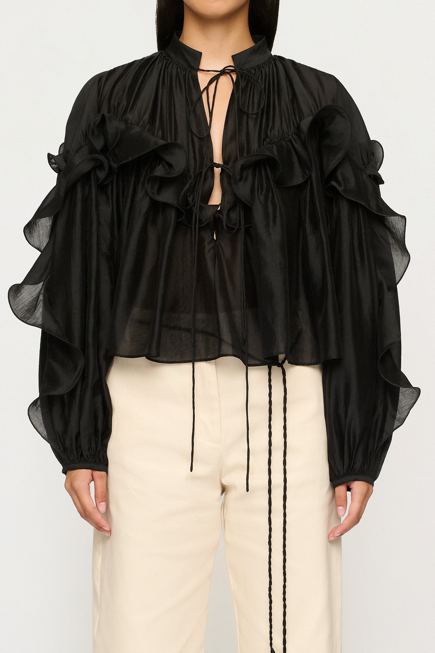 APRILE FLOUNCE SHIRT
