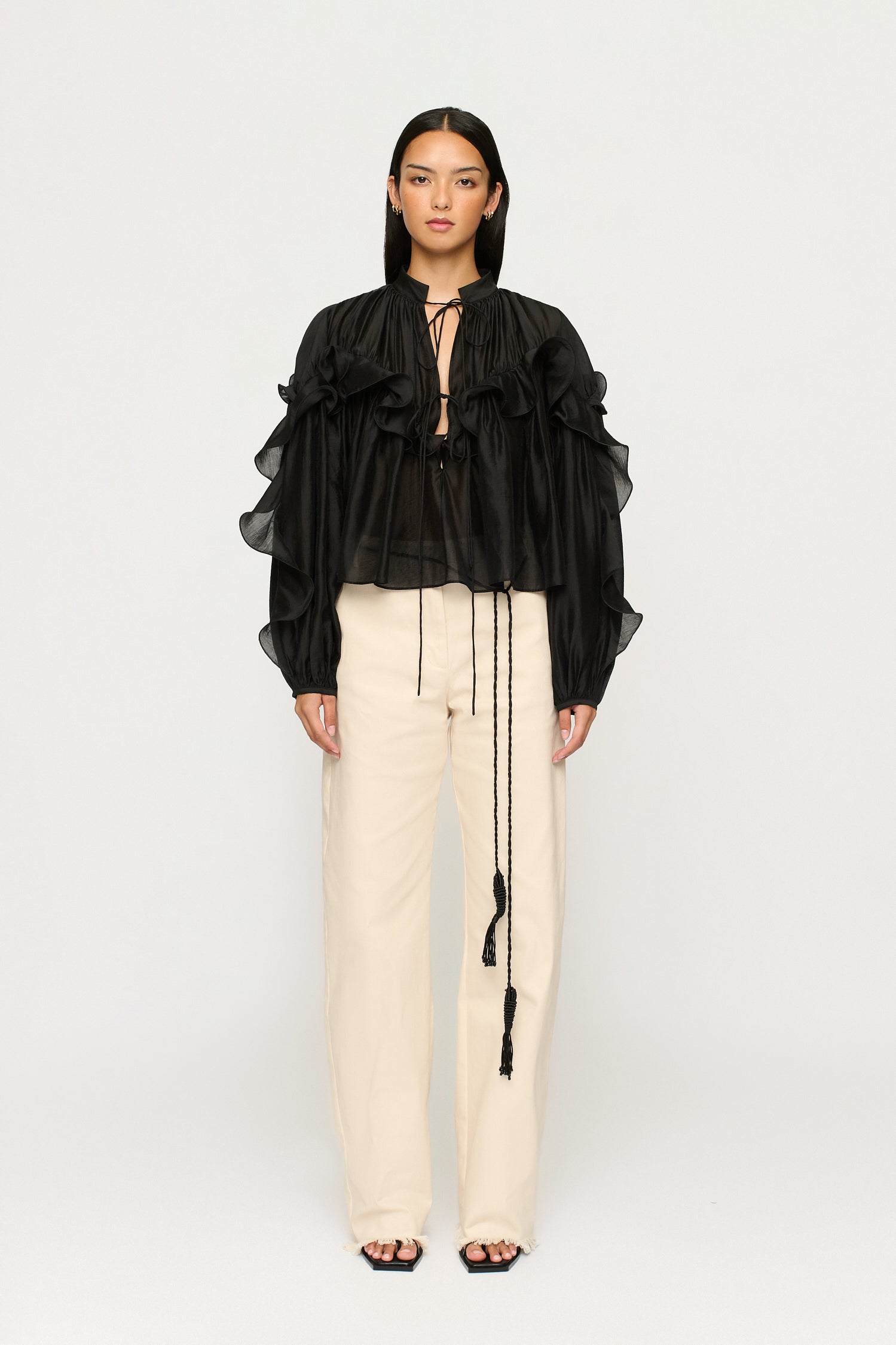 APRILE FLOUNCE SHIRT