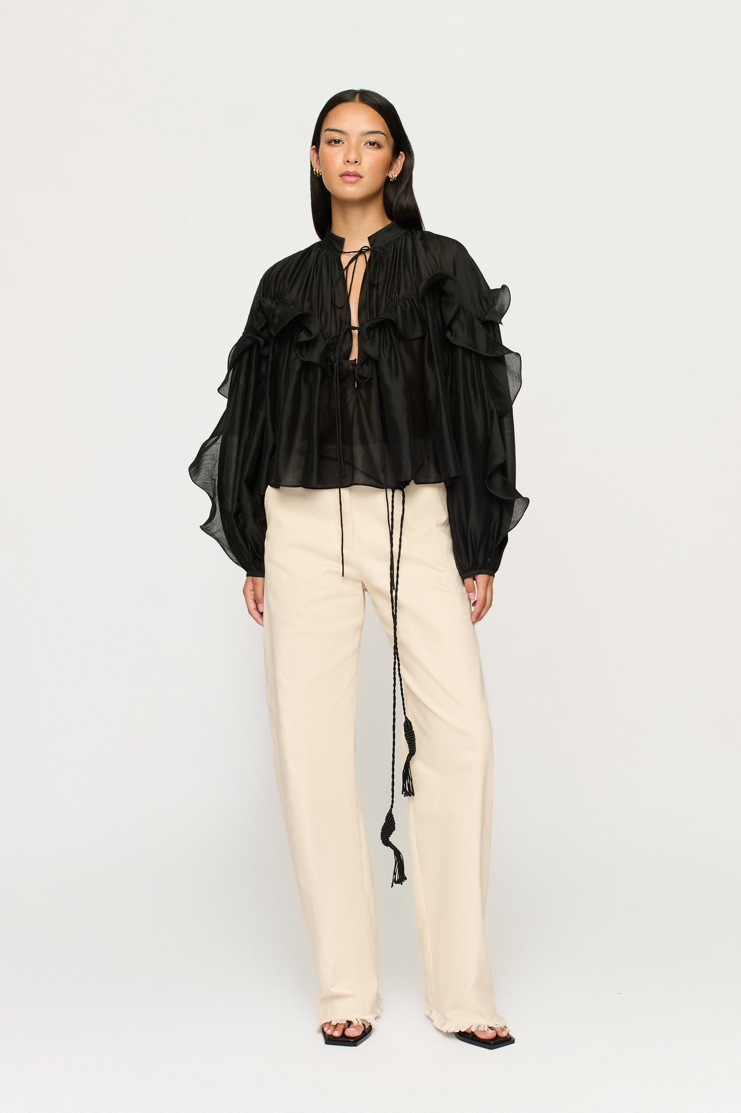 APRILE FLOUNCE SHIRT