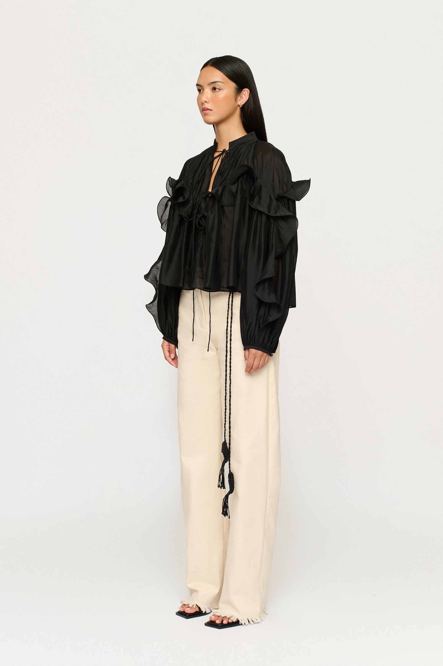 APRILE FLOUNCE SHIRT