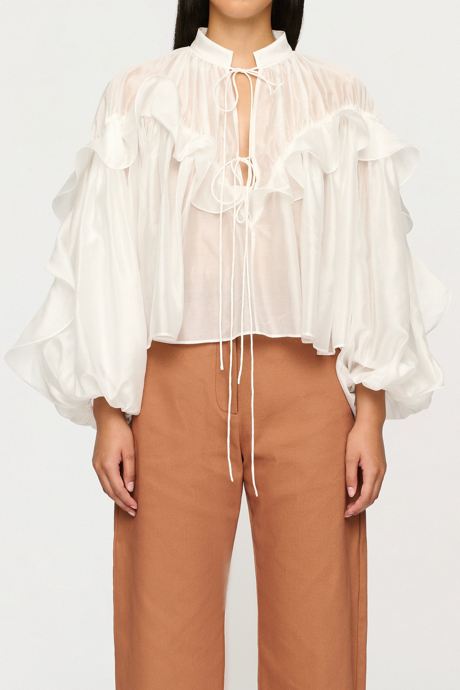 APRILE FLOUNCE SHIRT
