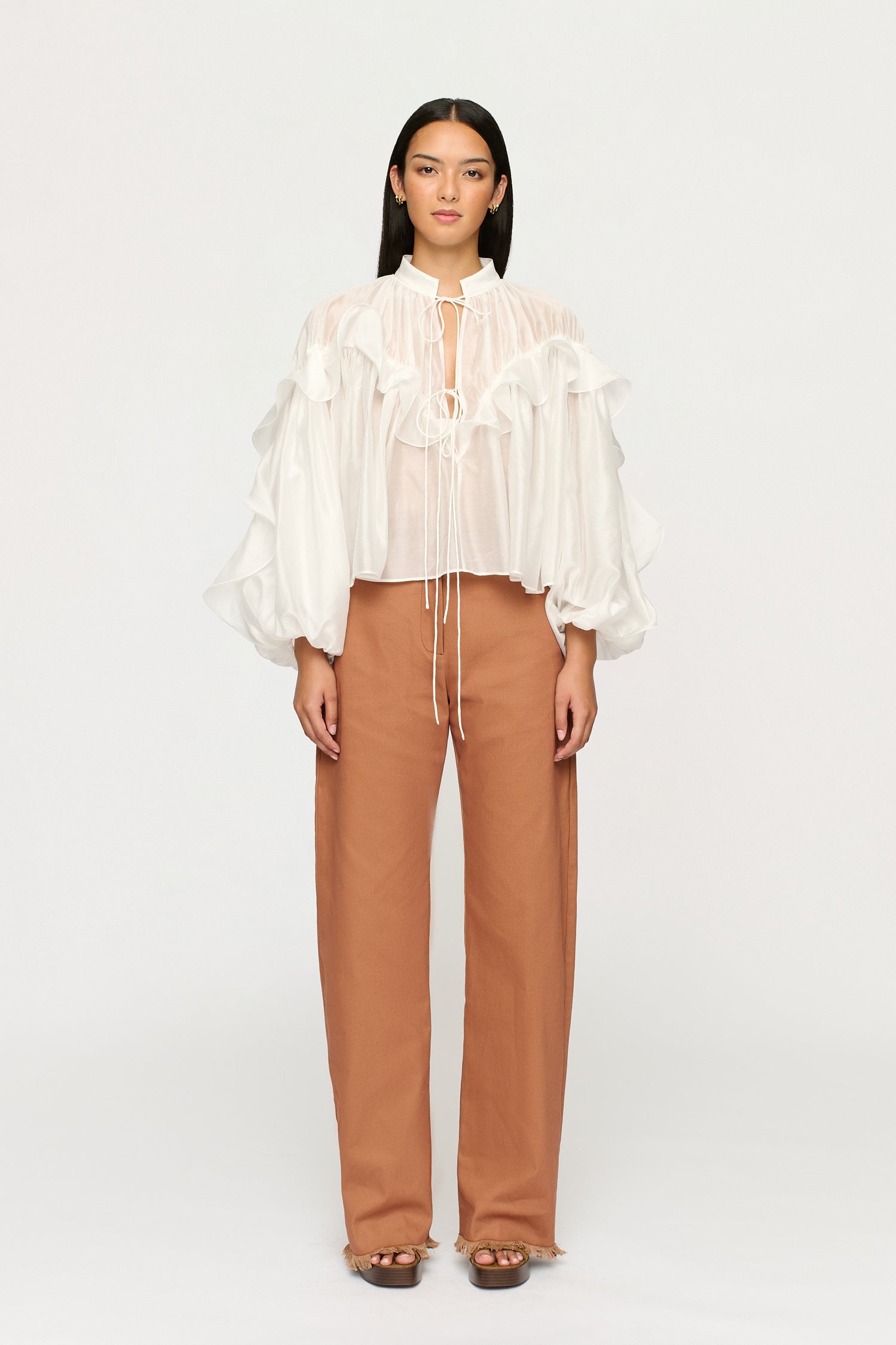 APRILE FLOUNCE SHIRT
