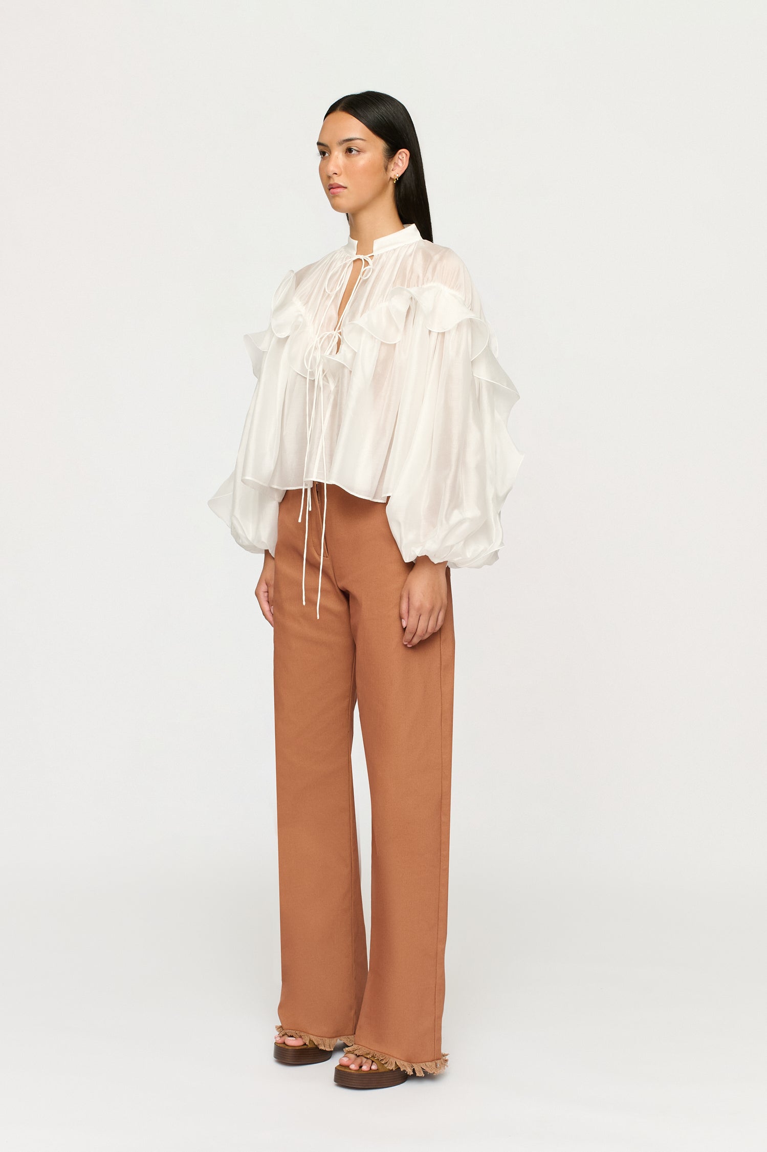 APRILE FLOUNCE SHIRT