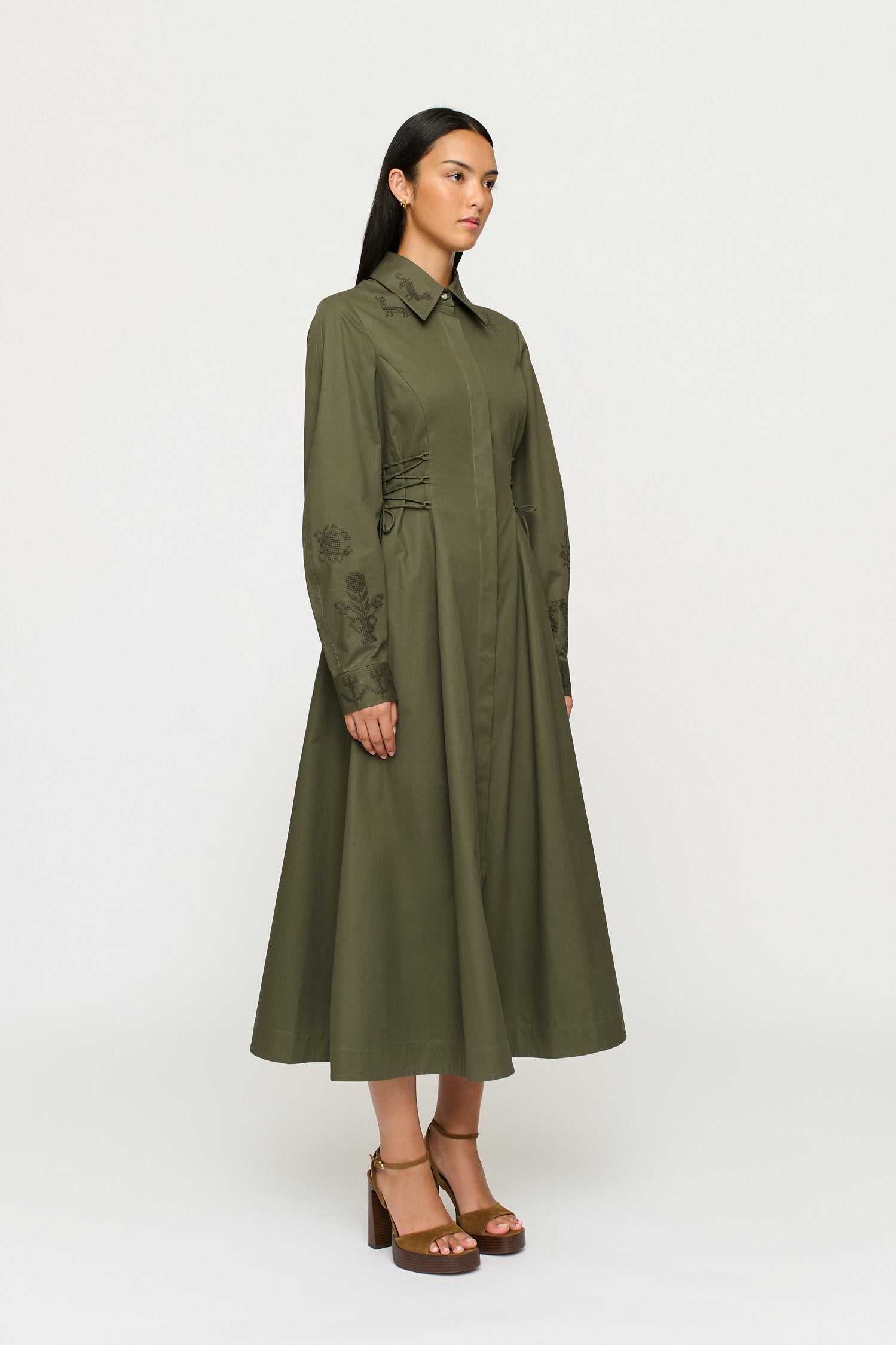 JOSEPHINE MIDI SHIRT DRESS
