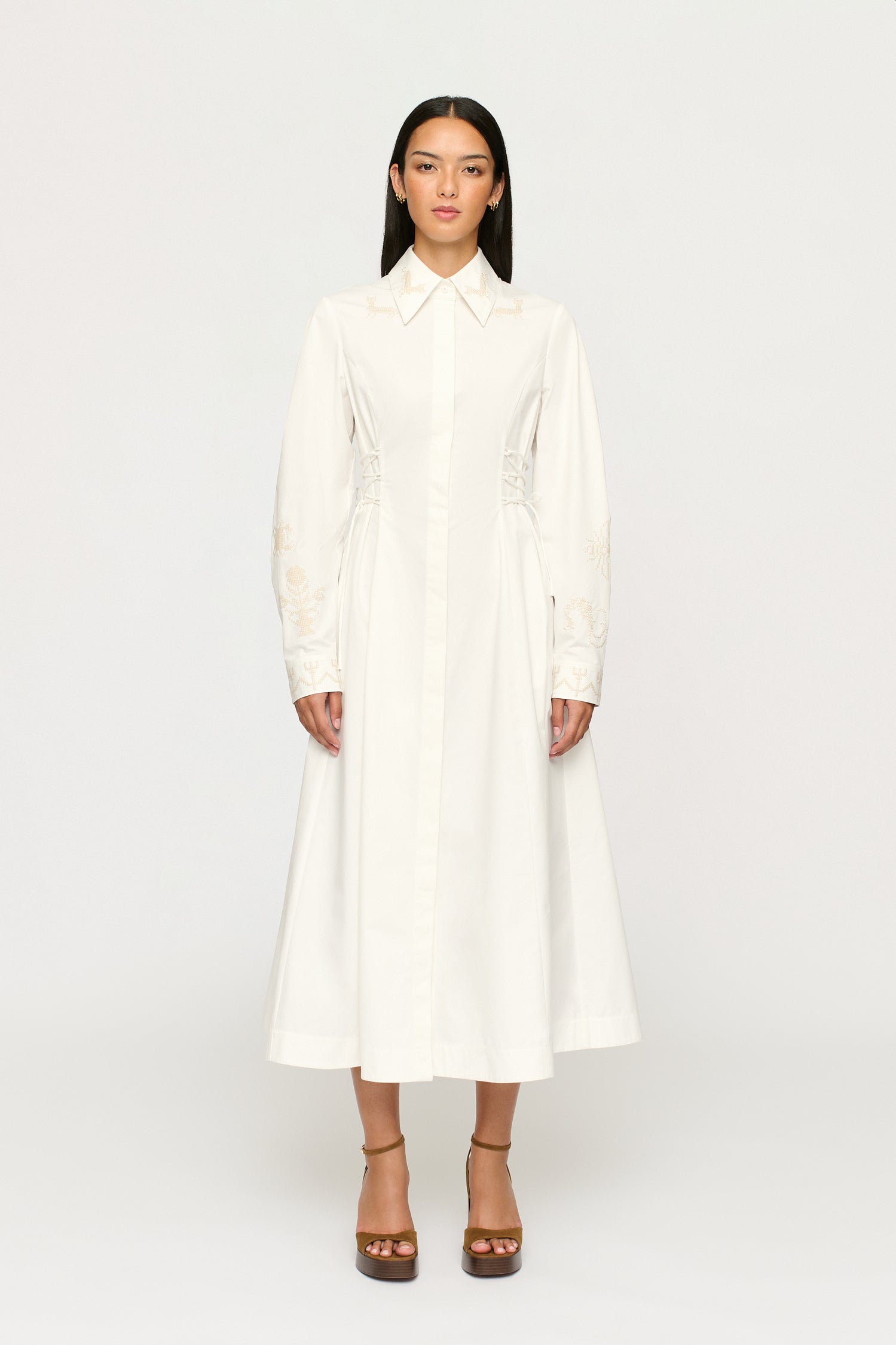 JOSEPHINE MIDI SHIRT DRESS