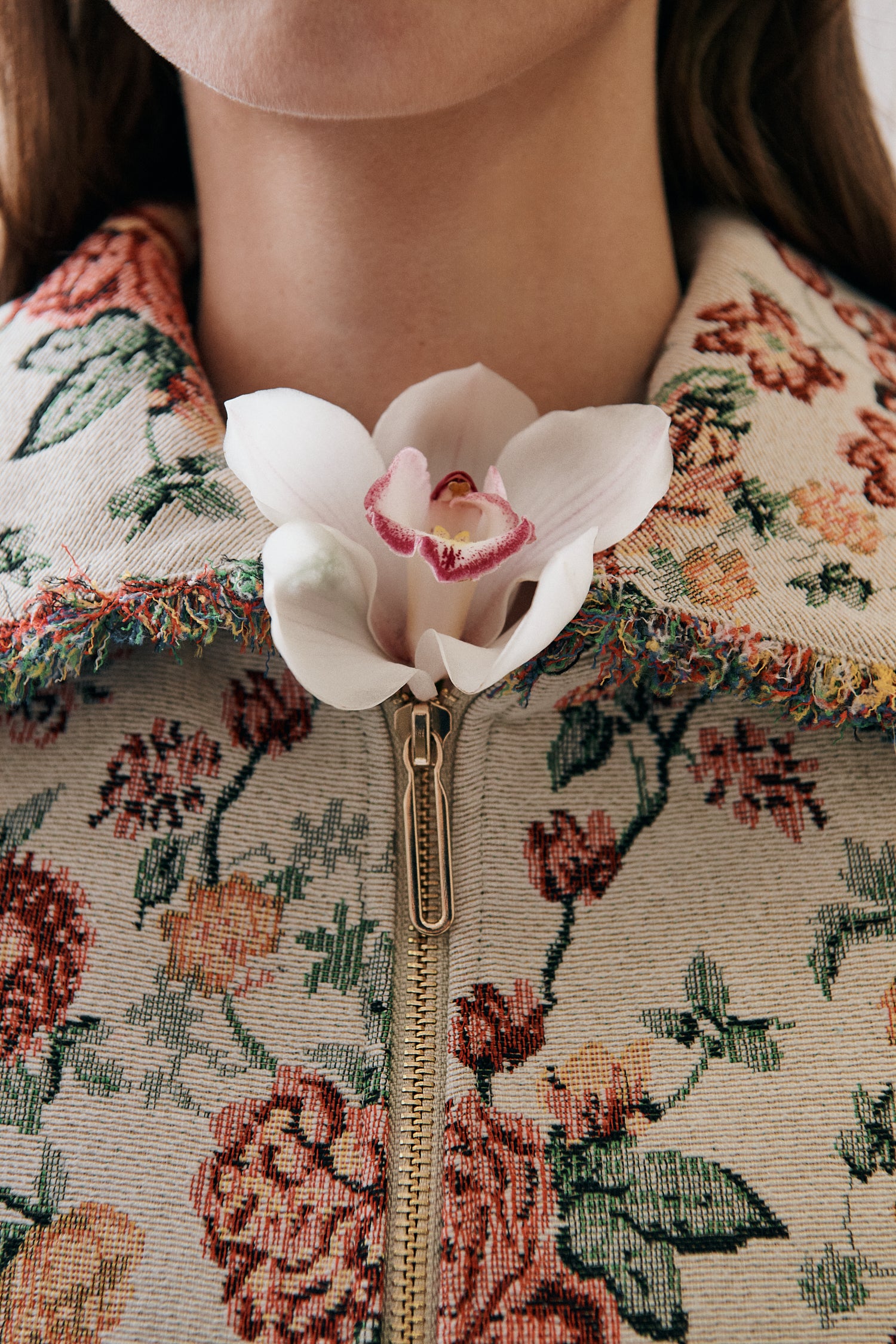 Camellia Jacket | Florelie Jacquard | Bomber Floral Print| Clea